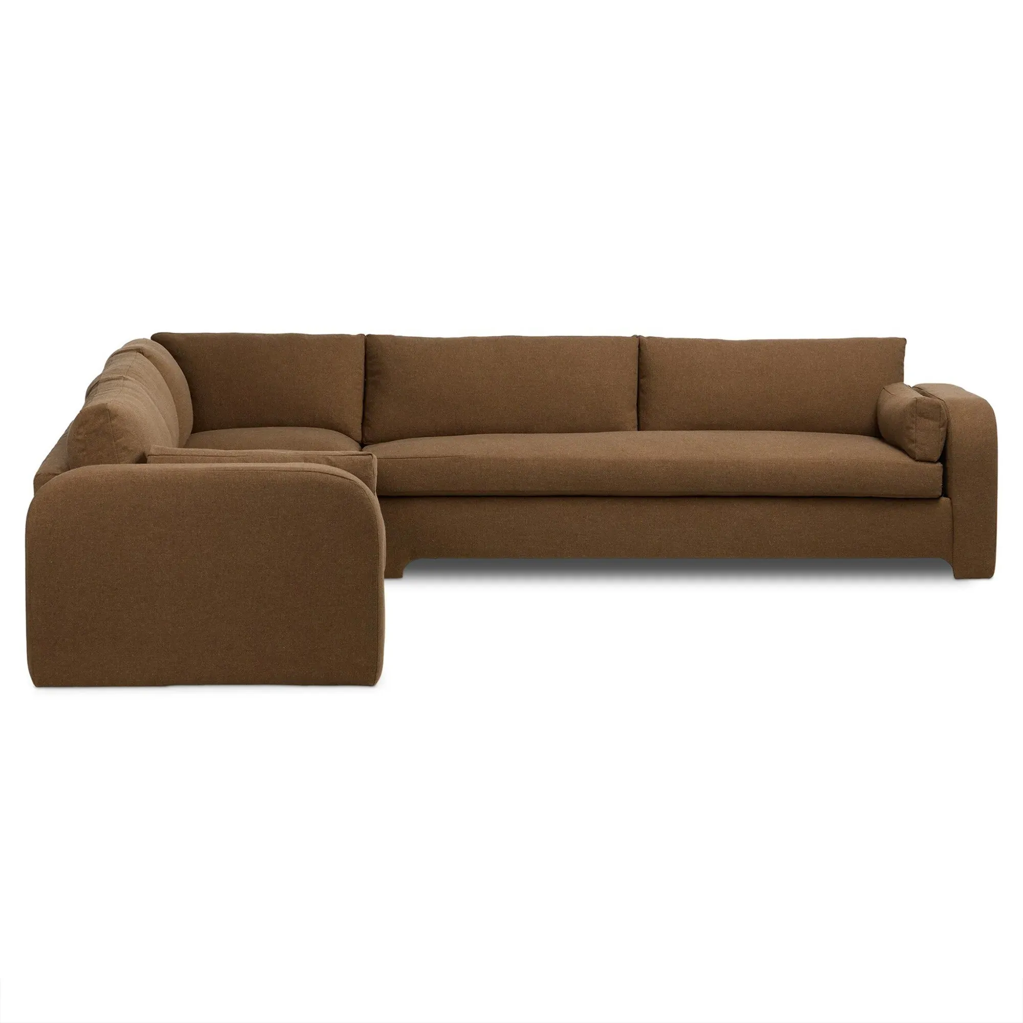 Otis Corner Sectional - Brown, Performance Fabric