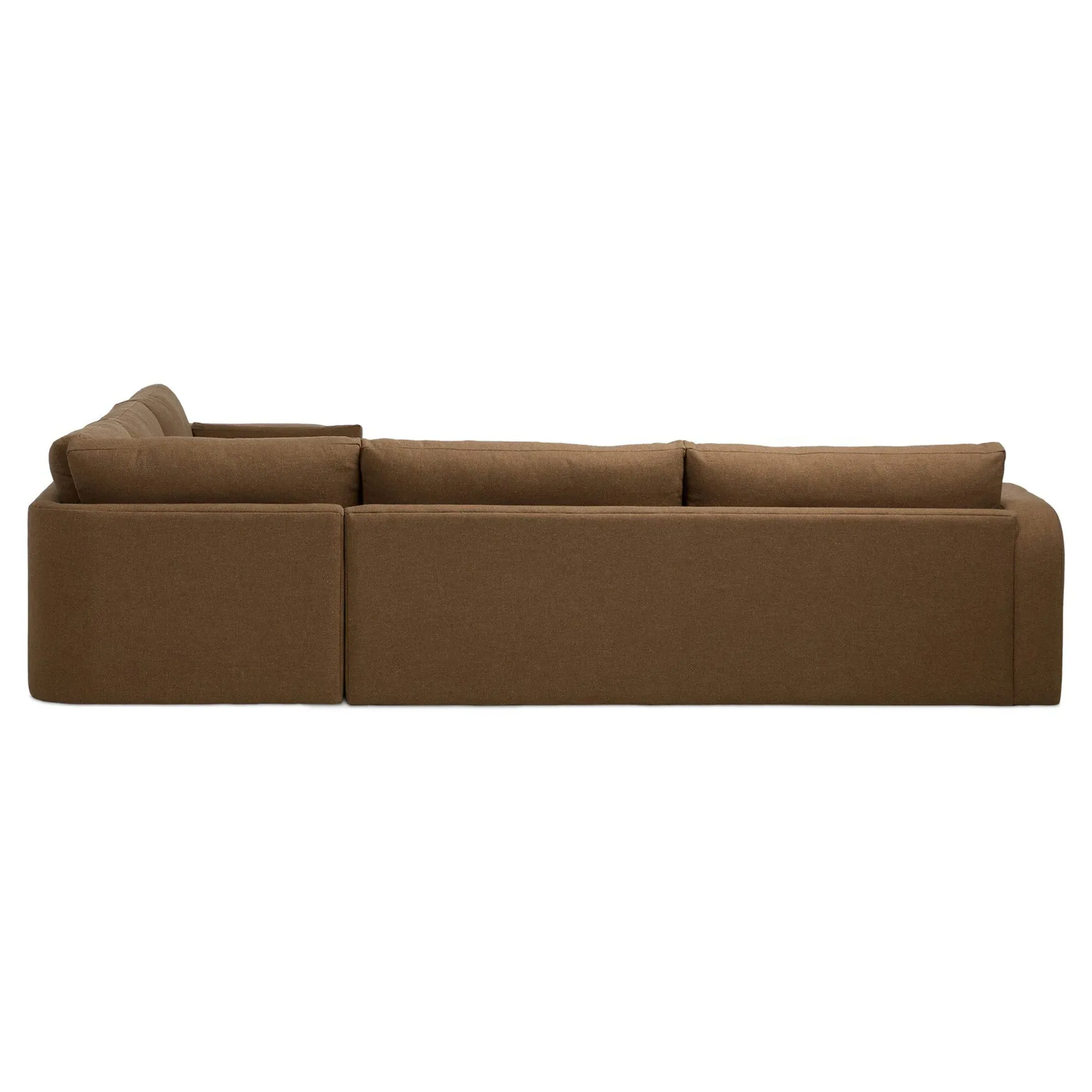 Otis Corner Sectional - Brown, Performance Fabric