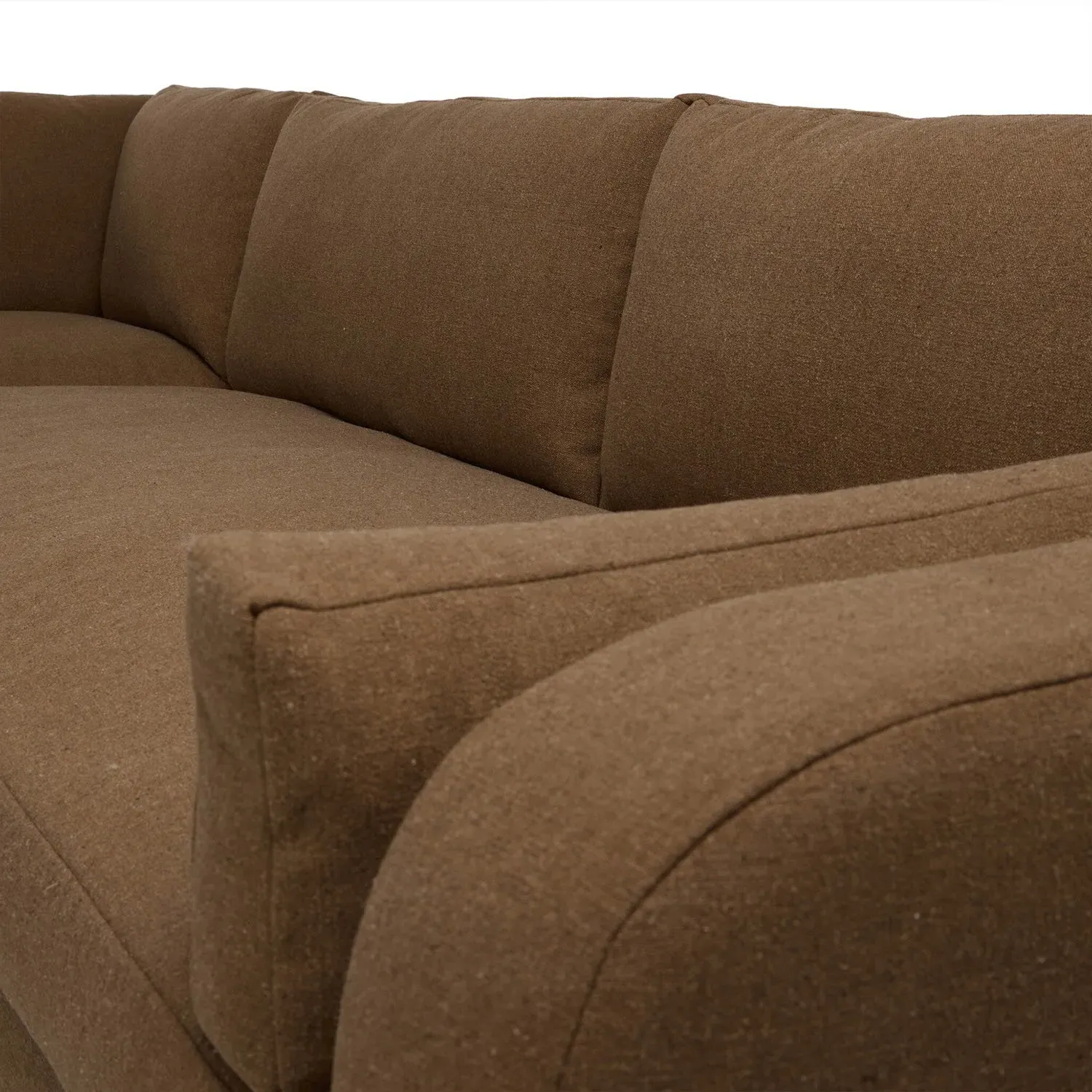 Otis Corner Sectional - Brown, Performance Fabric