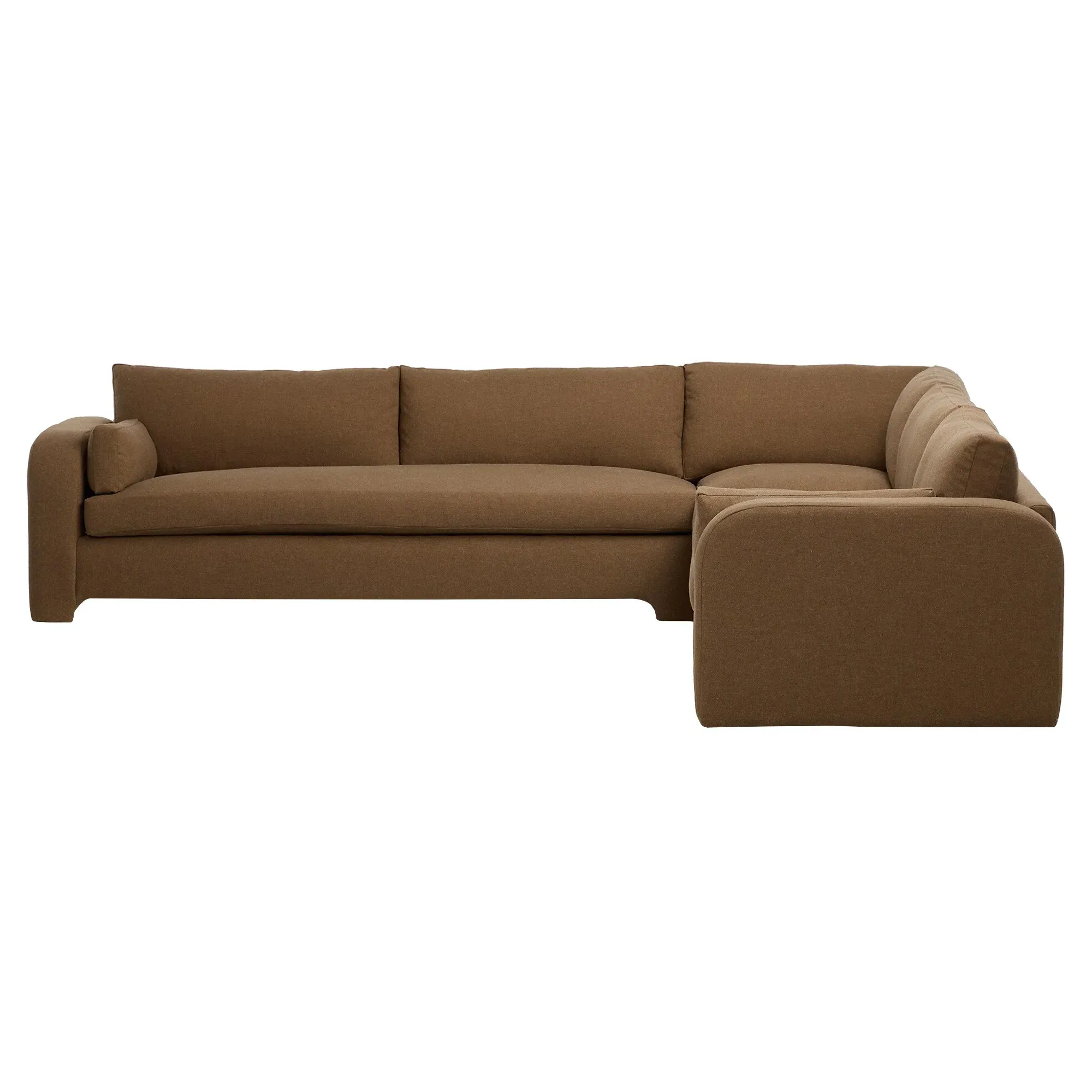 Otis Corner Sectional - Brown, Performance Fabric image
