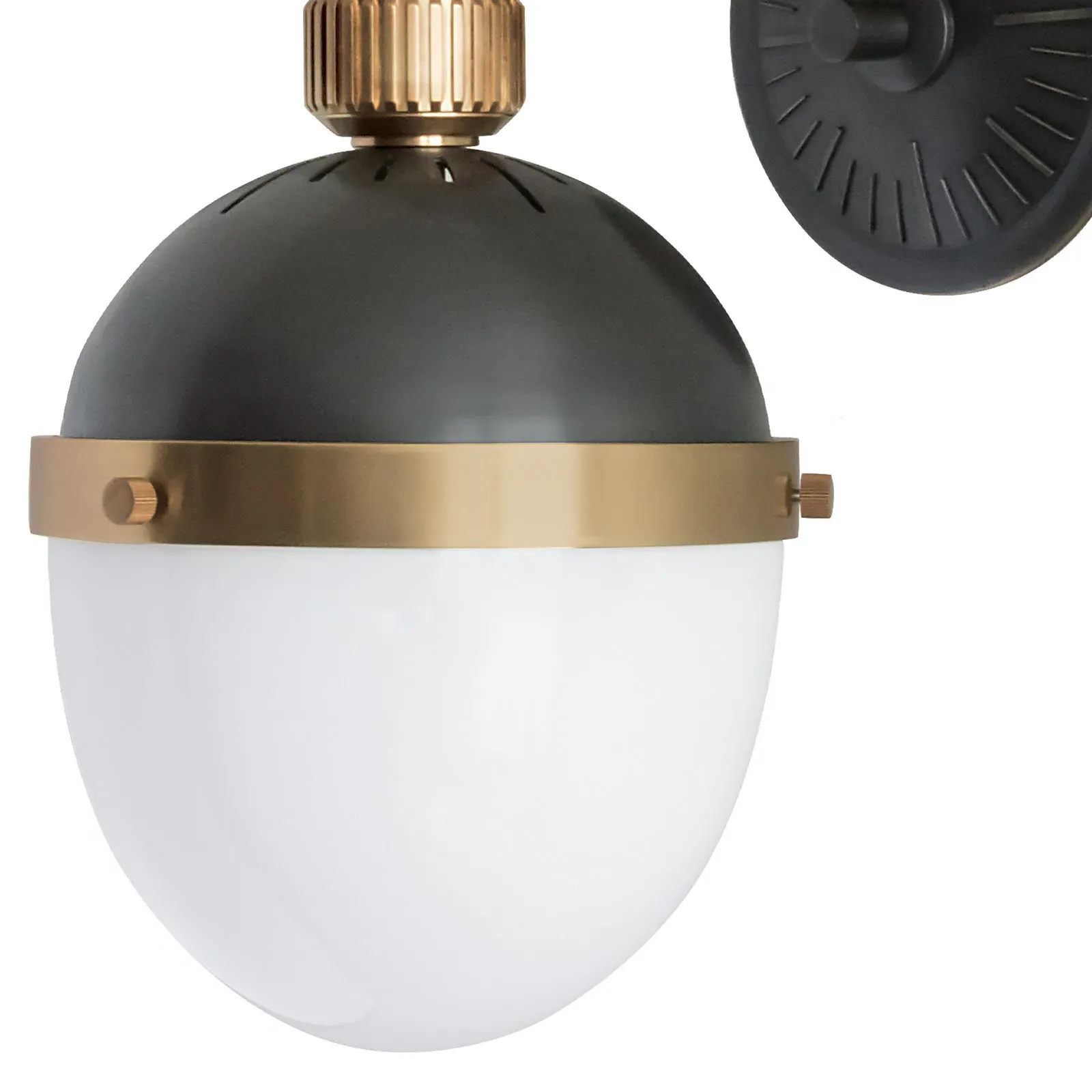 Otis Industrial Armed Sconce - Black, Steel