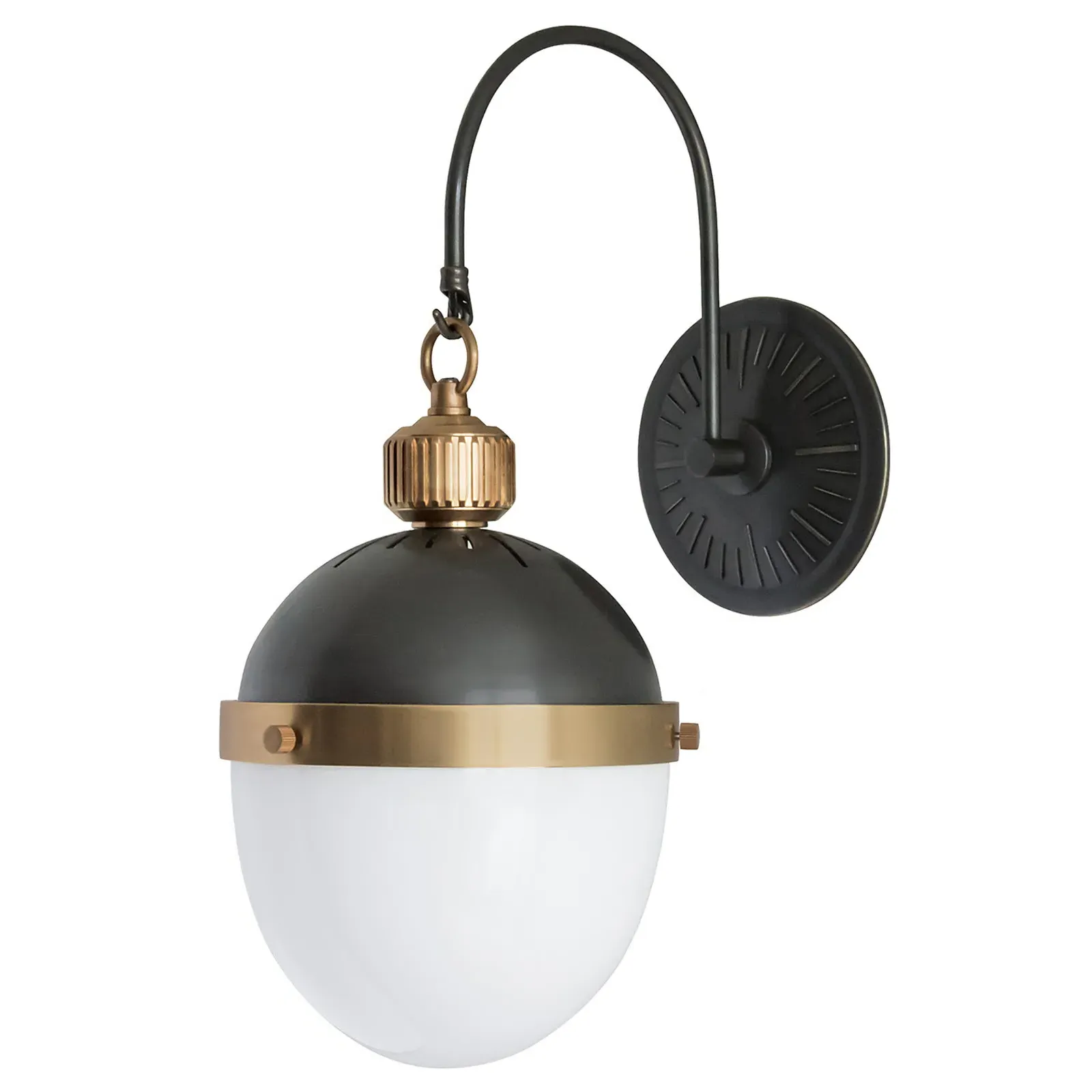 Otis Industrial Armed Sconce - Black, Steel image