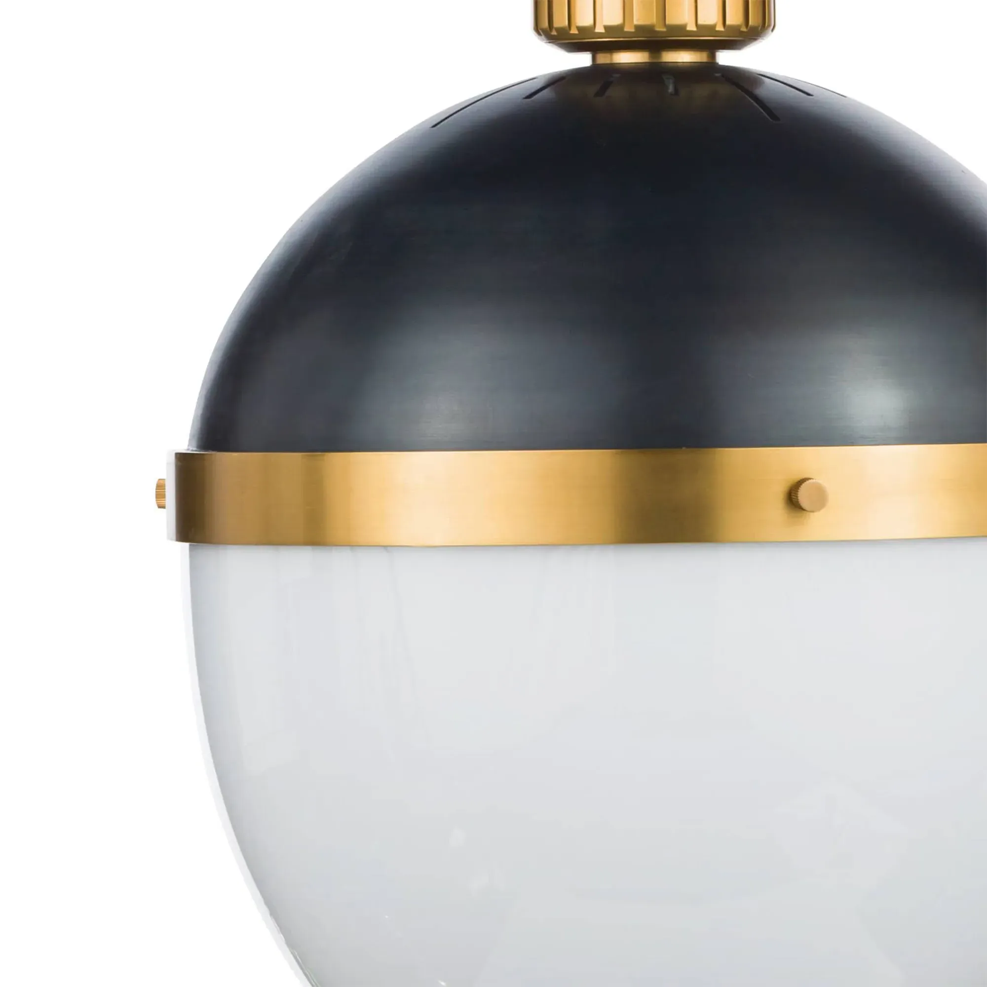 Otis Large Pendant Light - Black, Glass