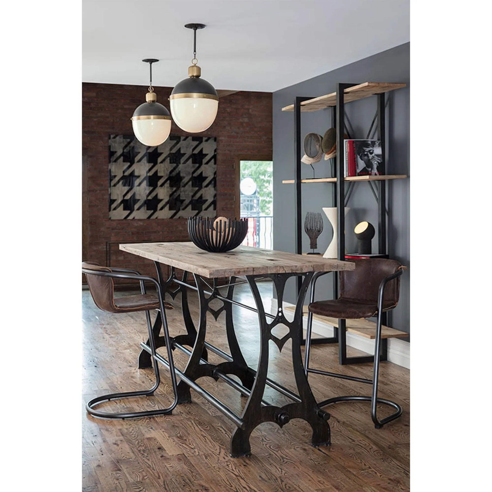 Otis Large Pendant Light - Black, Glass