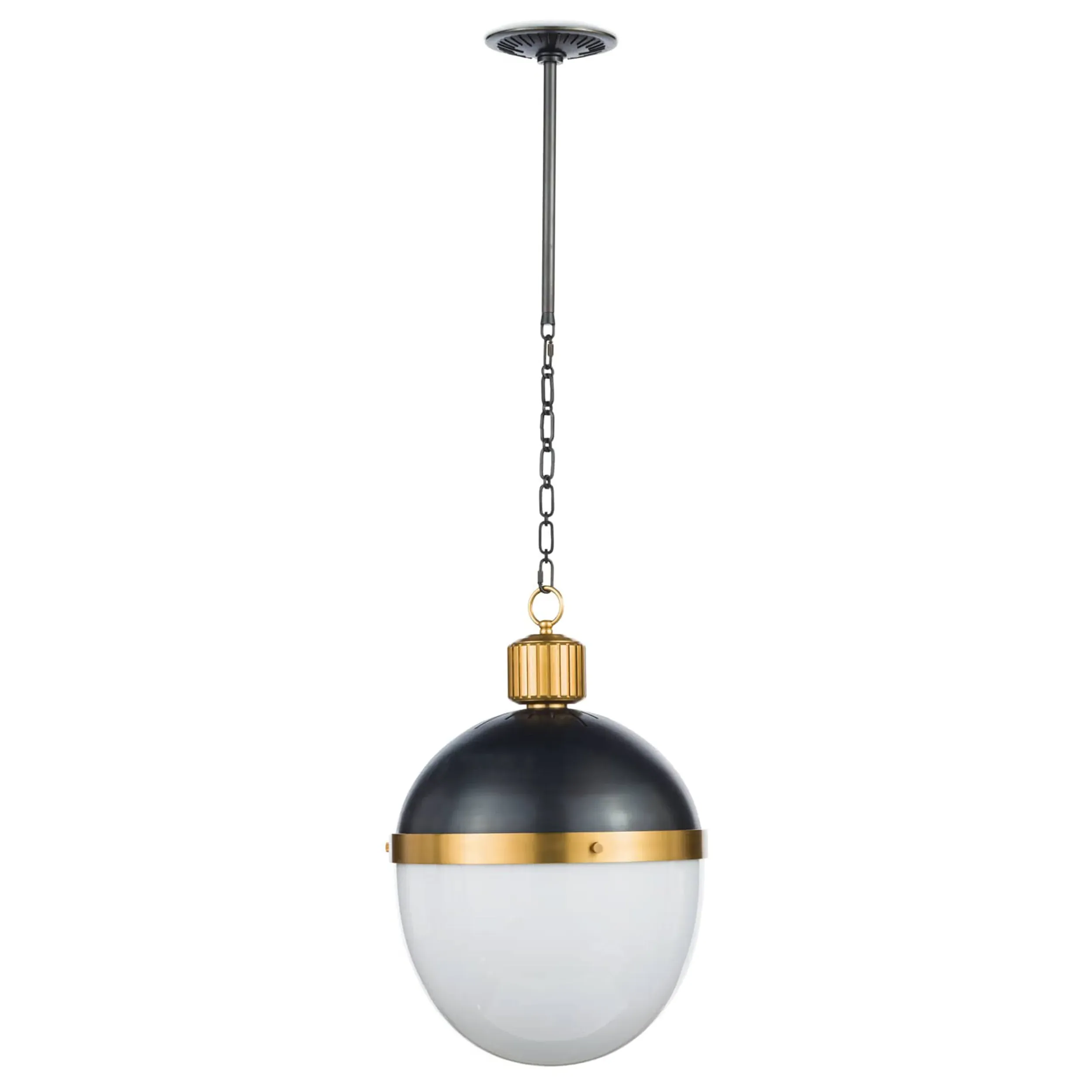 Otis Large Pendant Light - Black, Glass