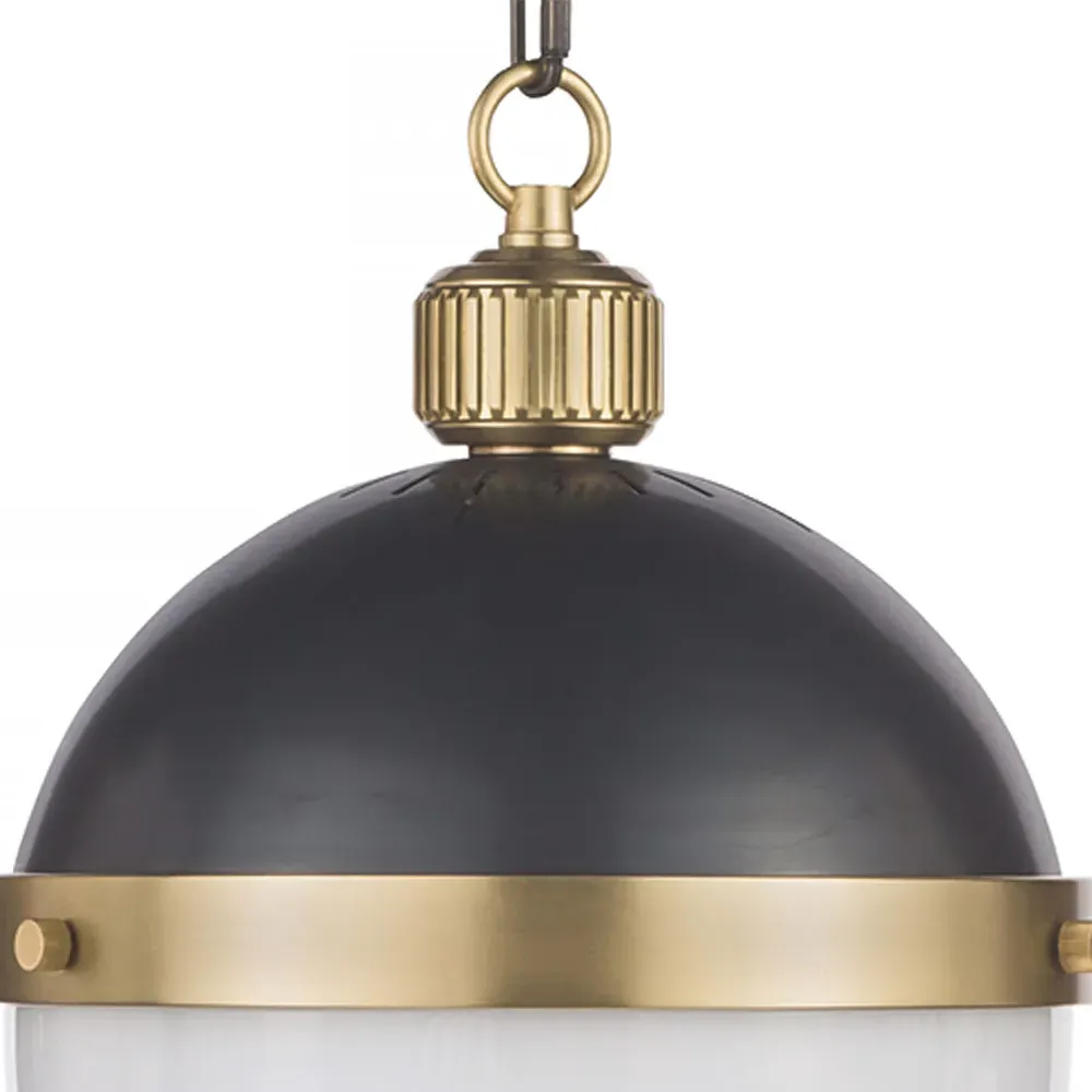 Otis Small Pendant Light - Black, Glass