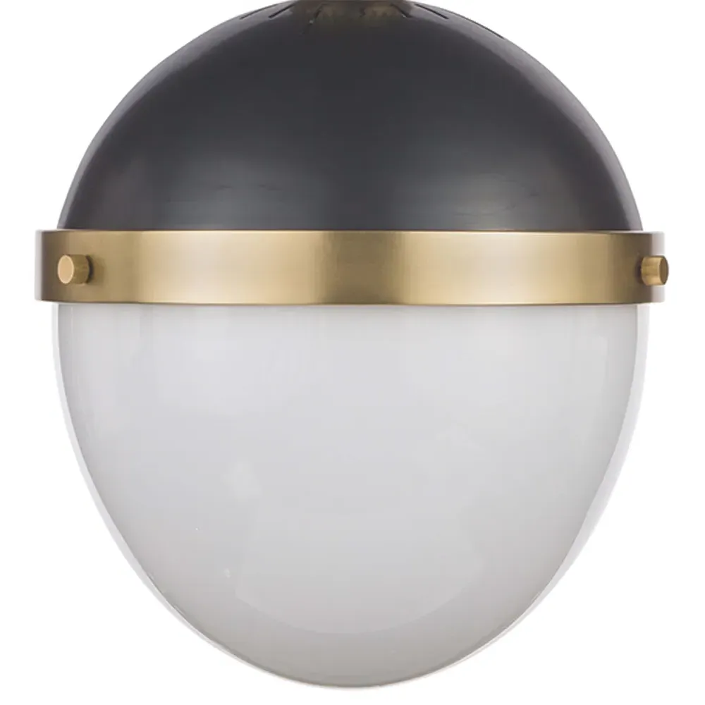 Otis Small Pendant Light - Black, Glass
