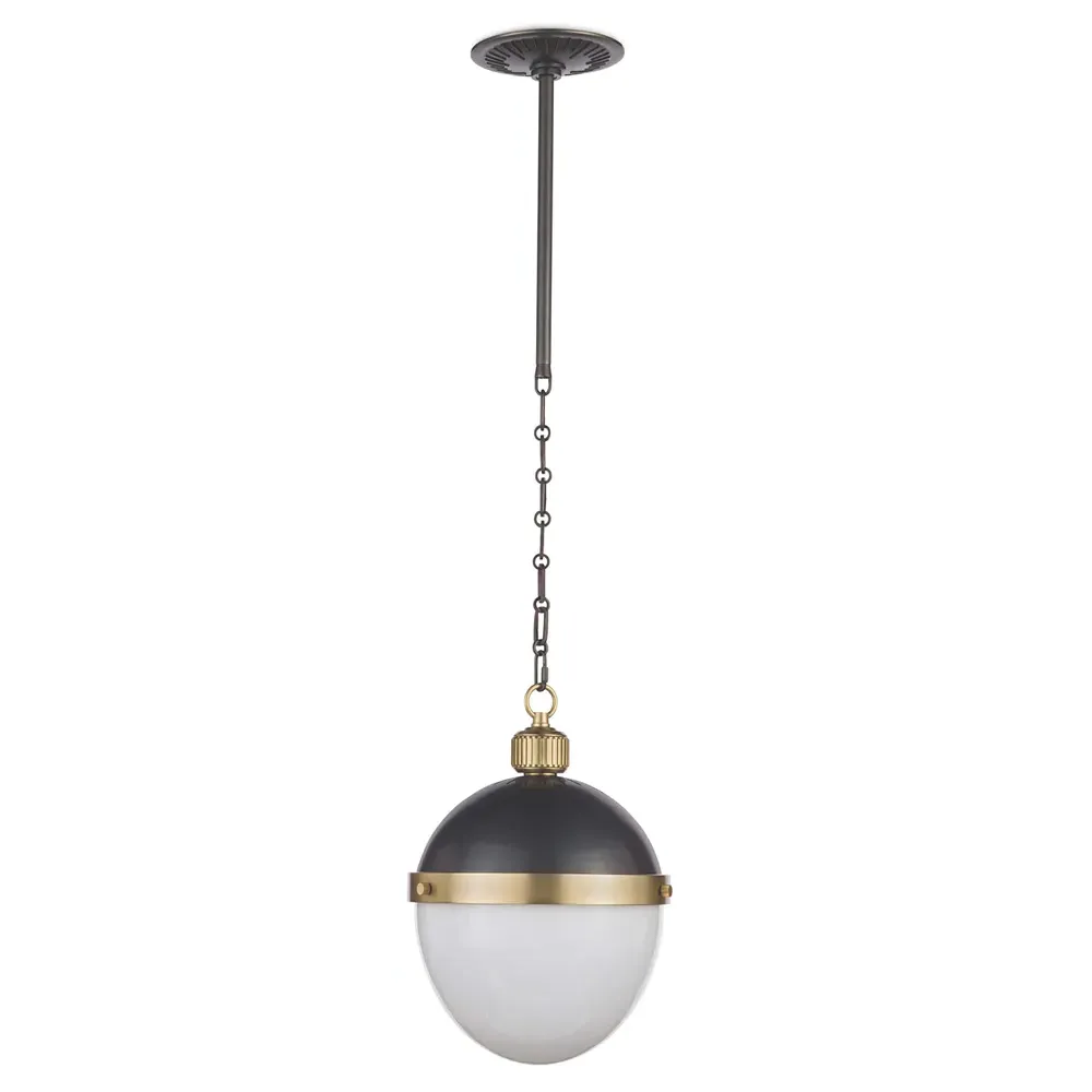 Otis Small Pendant Light - Black, Glass image