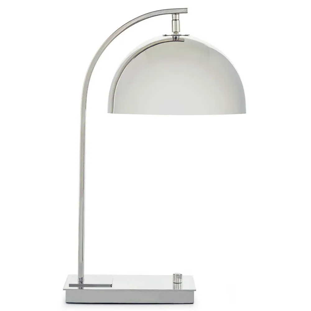 Otto Mid-Century Desk Lamp - Polished Nickel, Steel