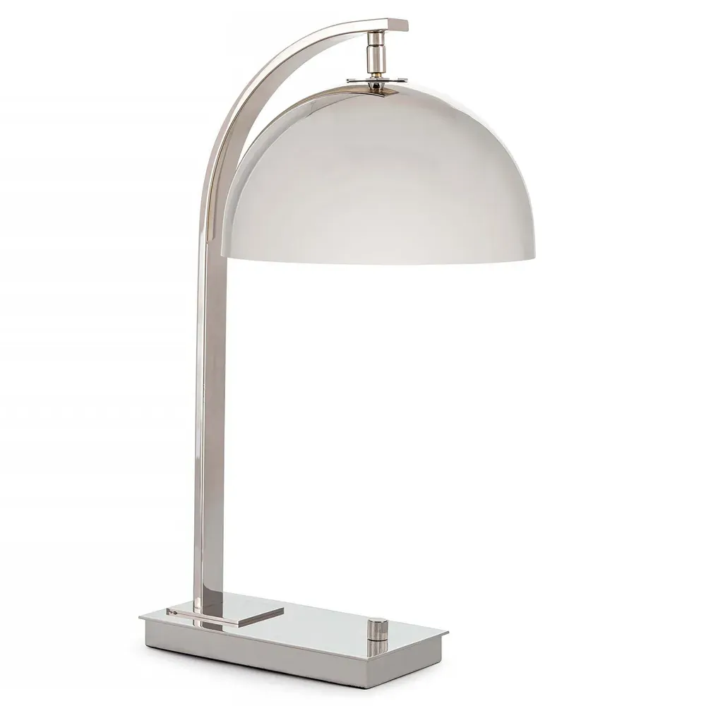 Otto Mid-Century Desk Lamp - Polished Nickel, Steel