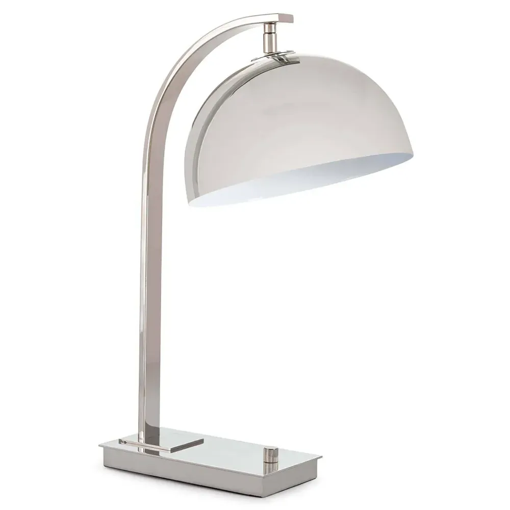 Otto Mid-Century Desk Lamp - Polished Nickel, Steel