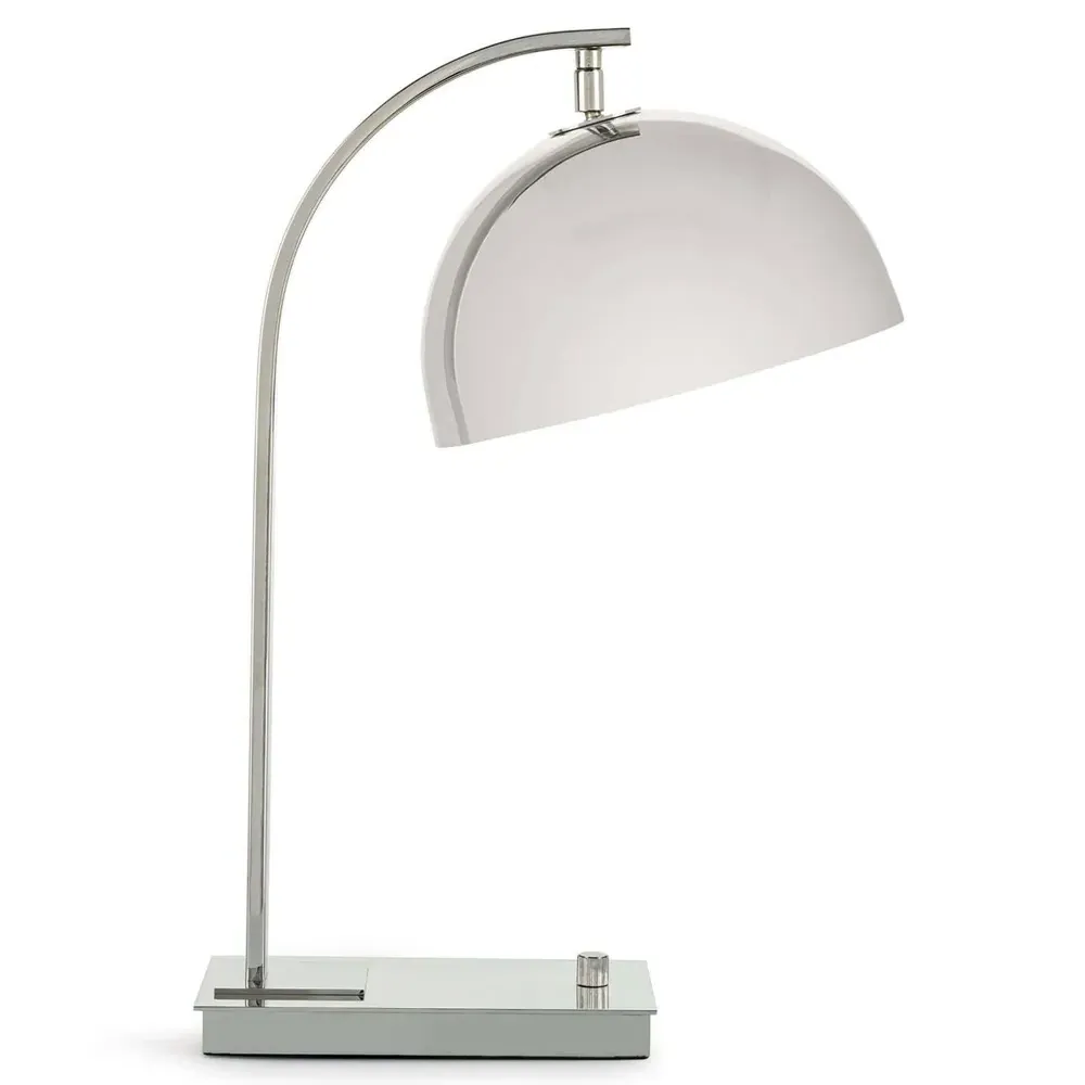 Otto Mid-Century Desk Lamp - Polished Nickel, Steel