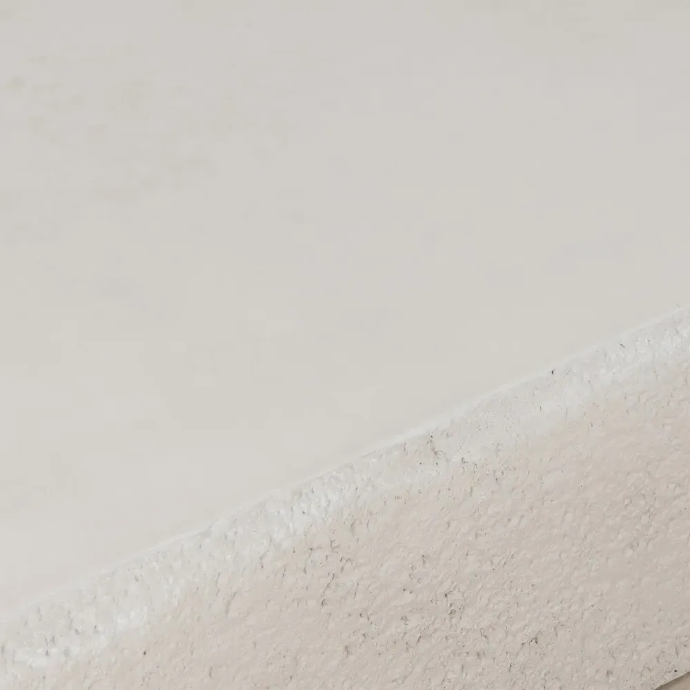 Otto Rectangular Coffee Table - White, Concrete