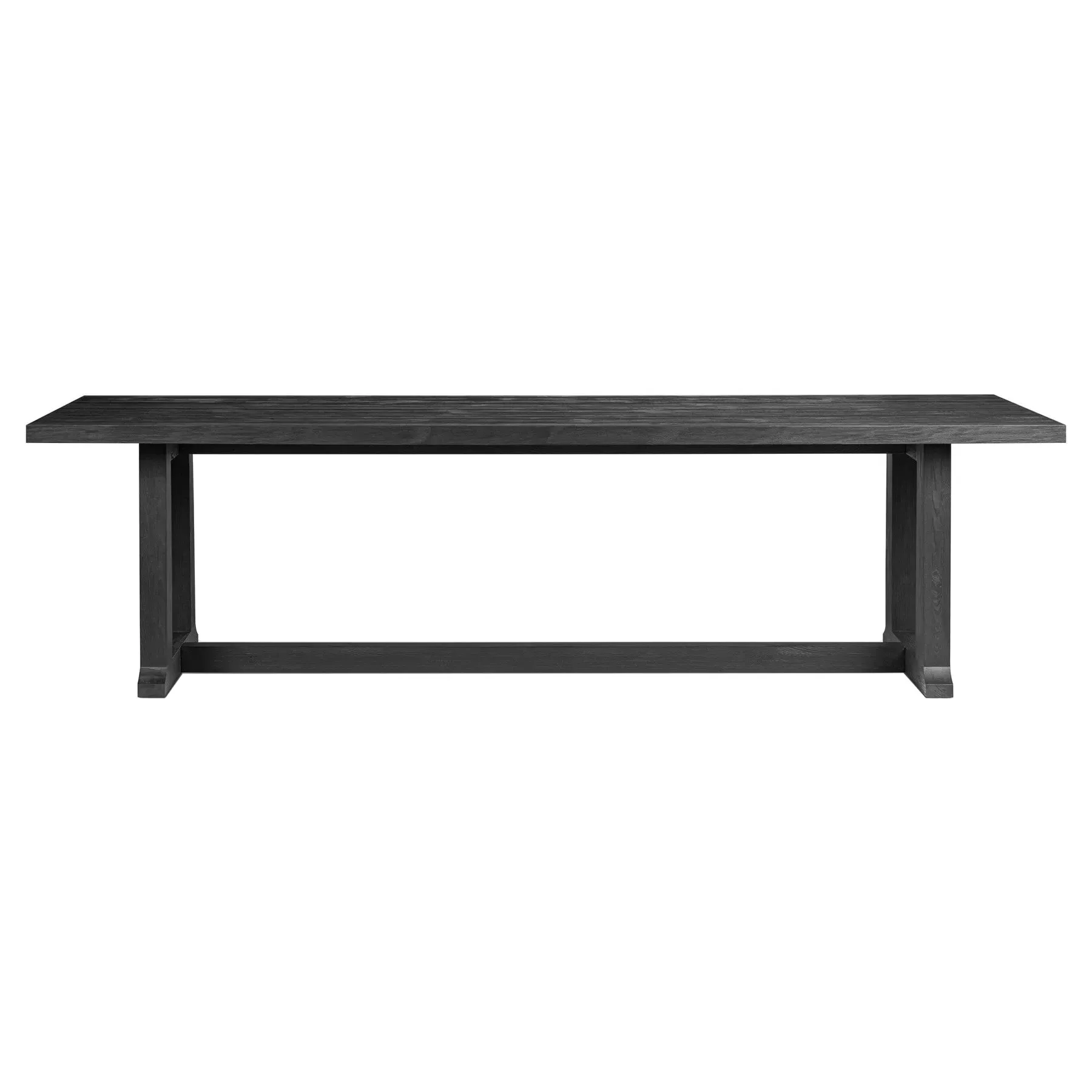Otto Rectangular Dining Table - Black, Pine Wood image