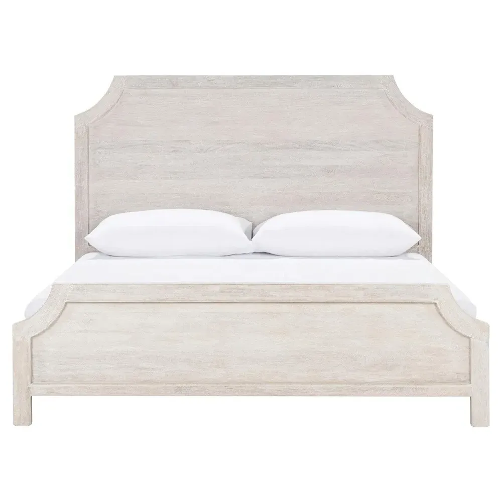 Ovide Queen Size Bed Frame - Natural Brown, Mango Wood image