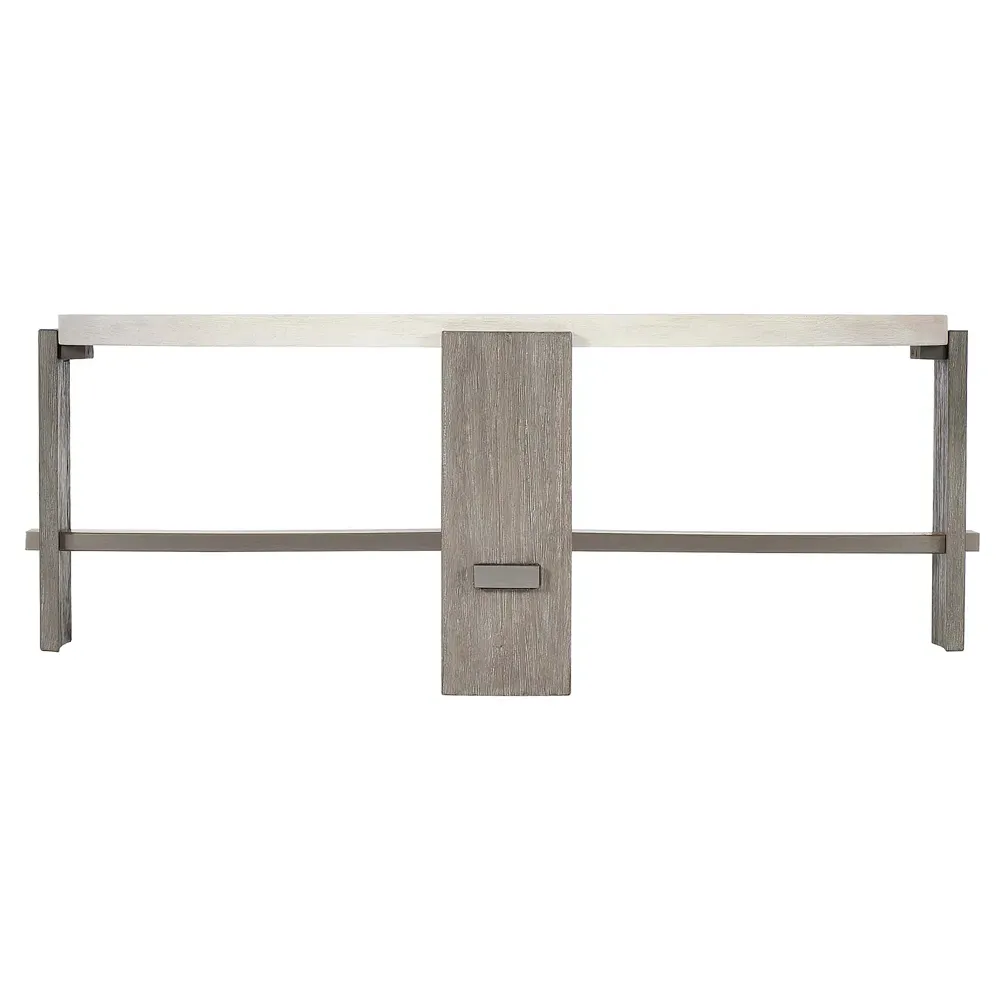 Owen Round Coffee Table - White, Wood