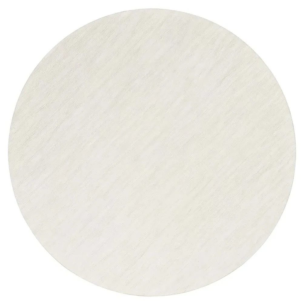 Owen Round Coffee Table - White, Wood