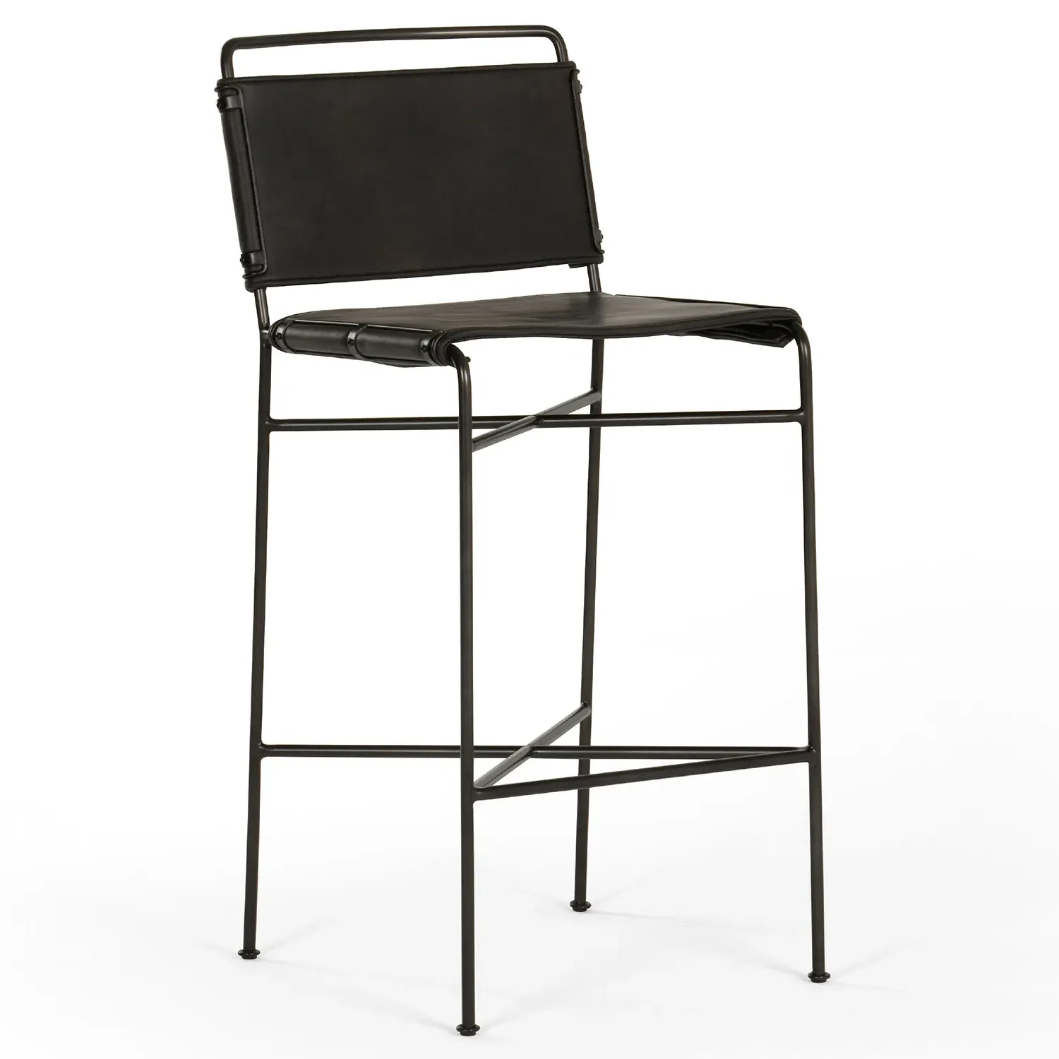 Oxton Bar Stool - Black, Iron