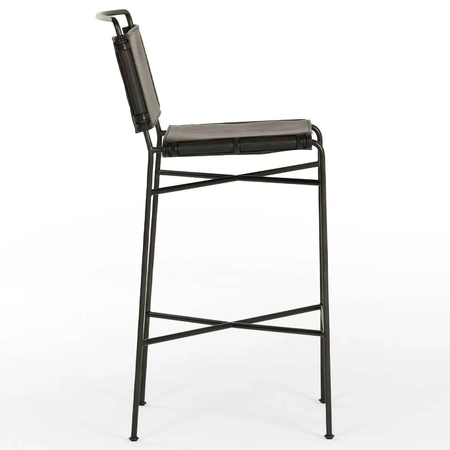 Oxton Bar Stool - Black, Iron