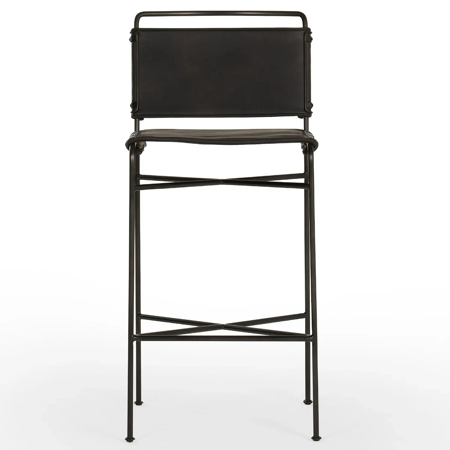 Oxton Bar Stool - Black, Iron