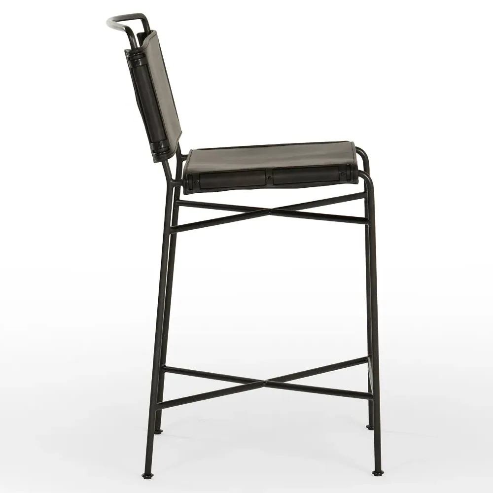 Oxton Counter Stool - Black, Iron