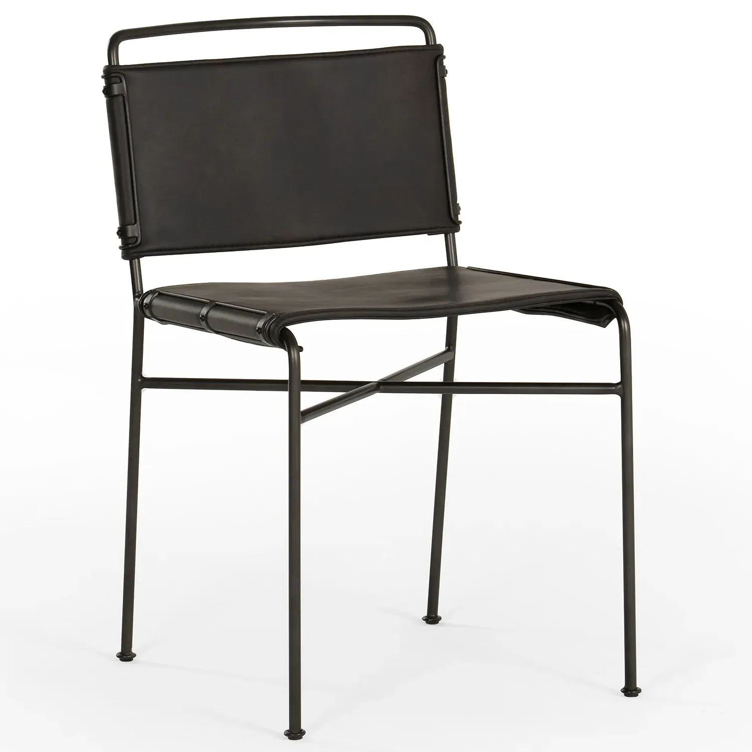 Oxton Dining Side Chair - Black, Iron
