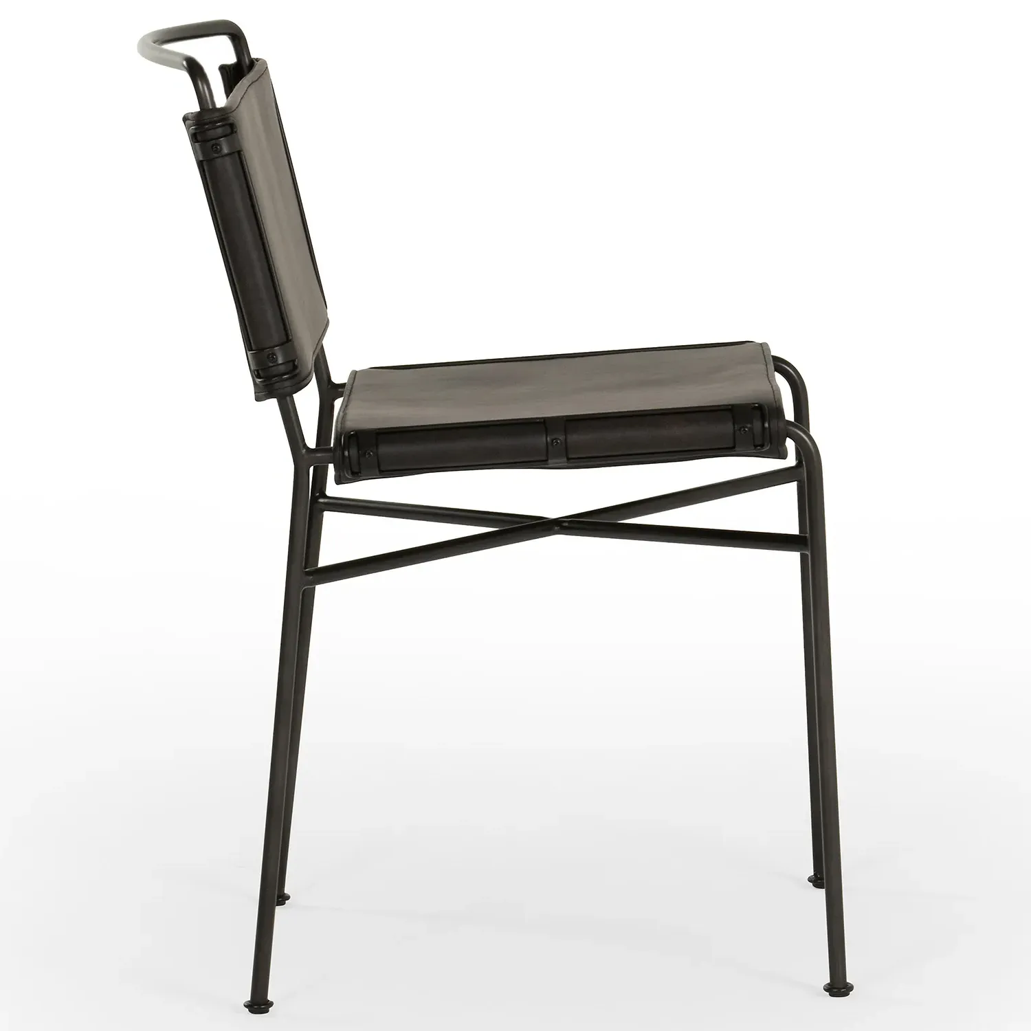 Oxton Dining Side Chair - Black, Iron