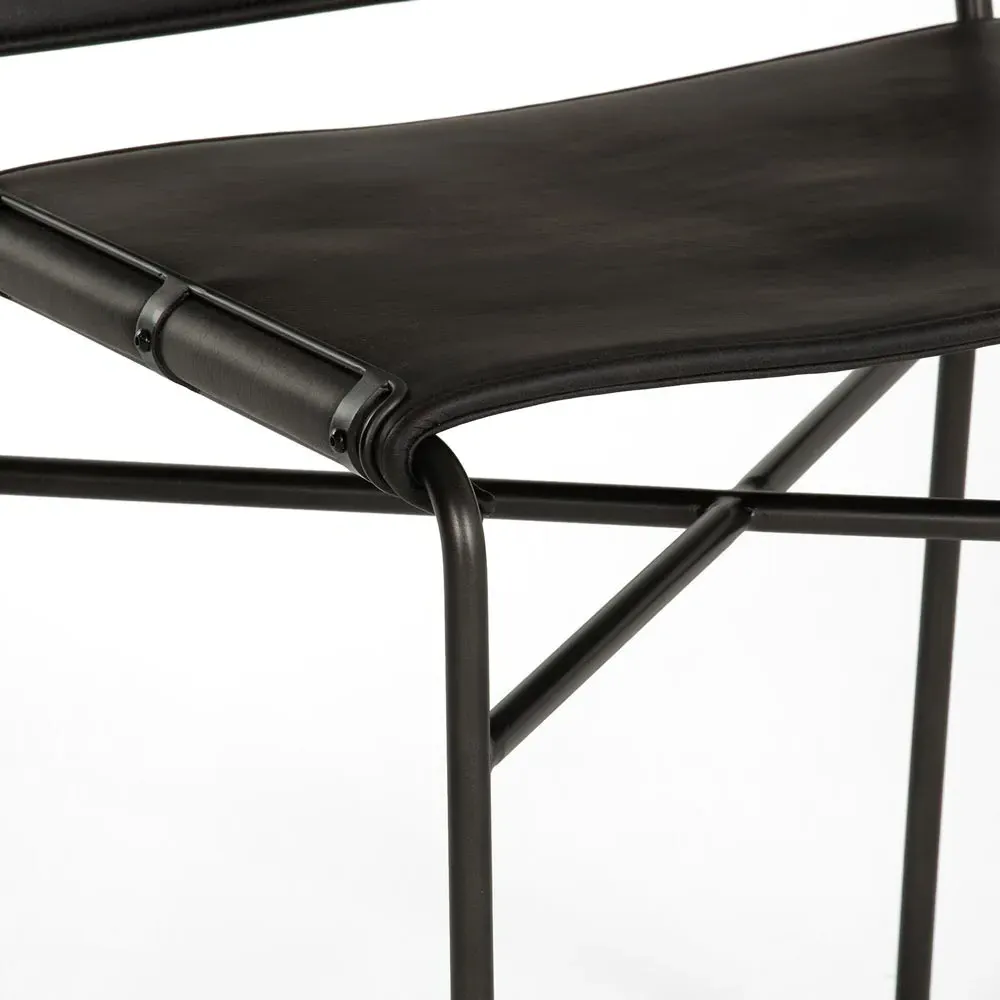 Oxton Dining Side Chair - Black, Iron