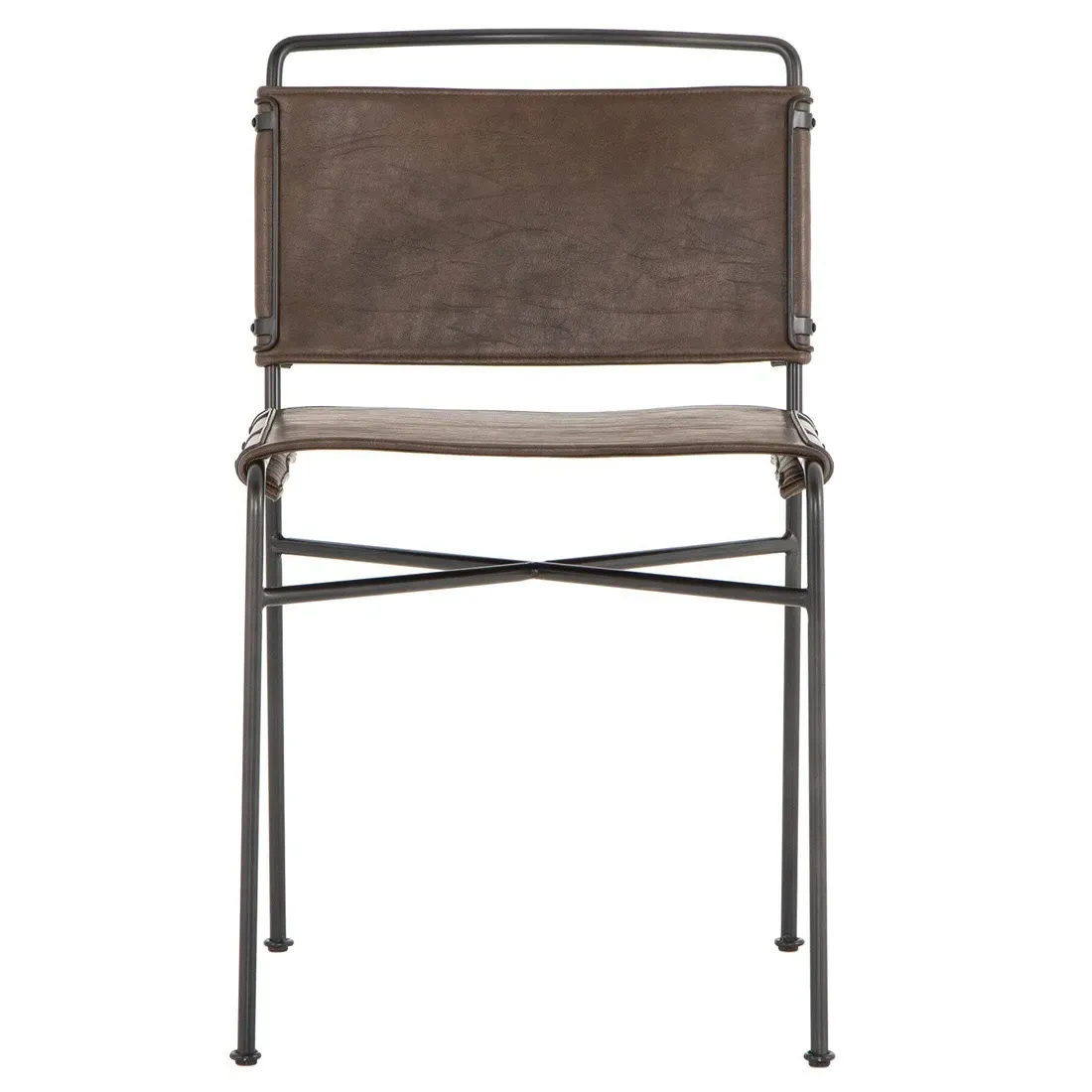 Oxton Dining Side Chair - Dark Brown, Iron