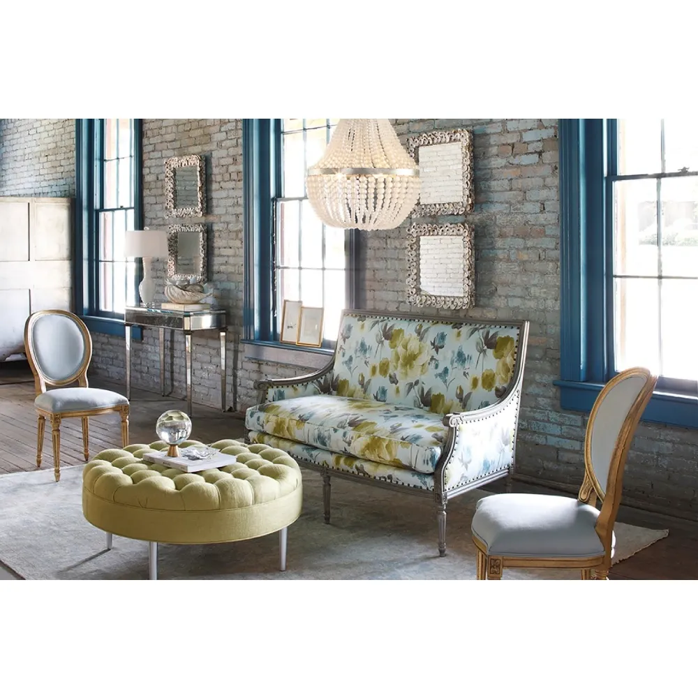 Oyster Shell Large Square Wall Mirror - Beige