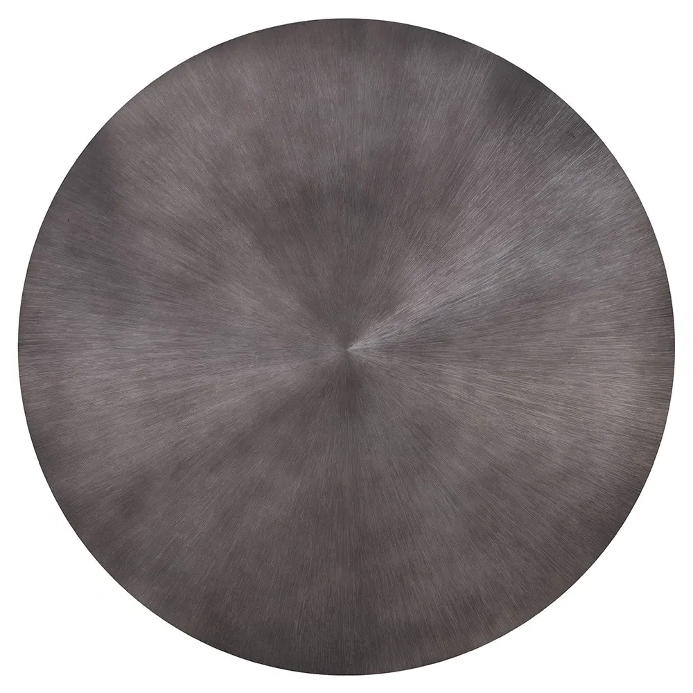Pacheco Round Coffee Table - Gunmetal, Aluminum