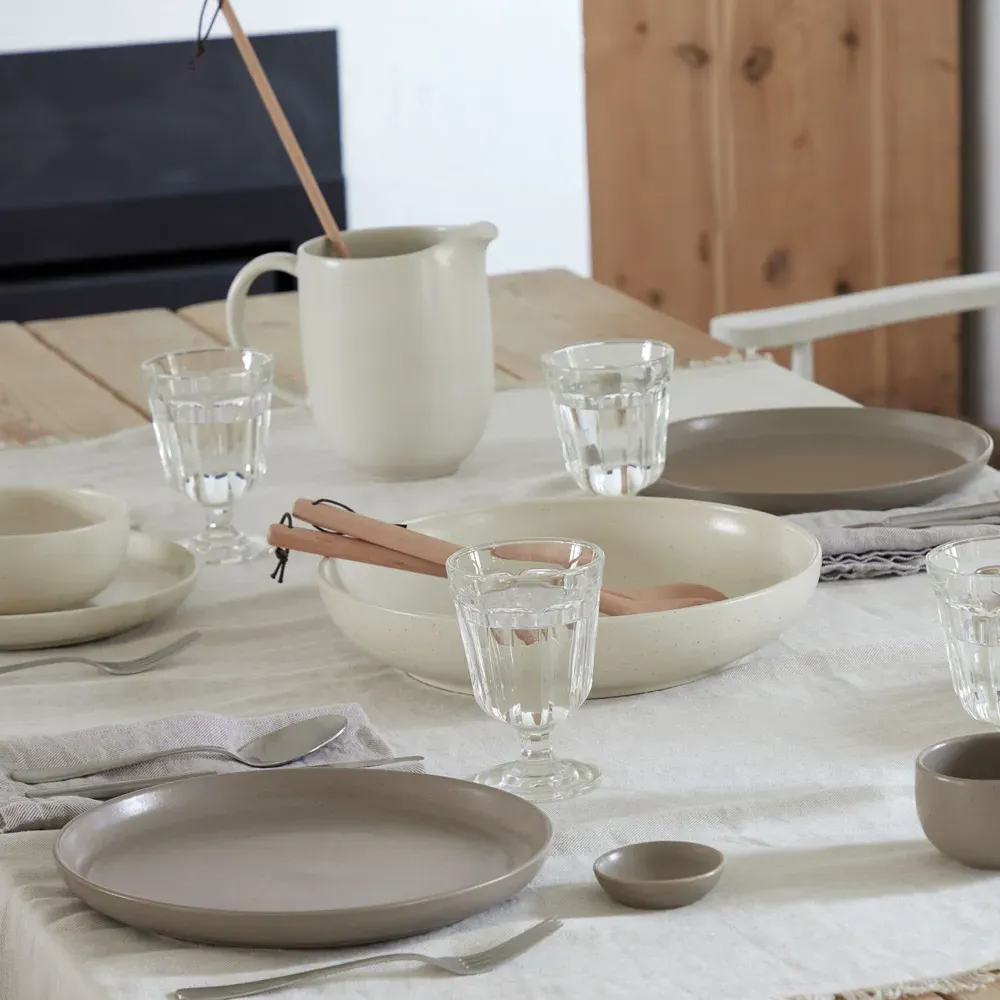 Pacifica 13" Serving Bowl - Vanilla, Stoneware