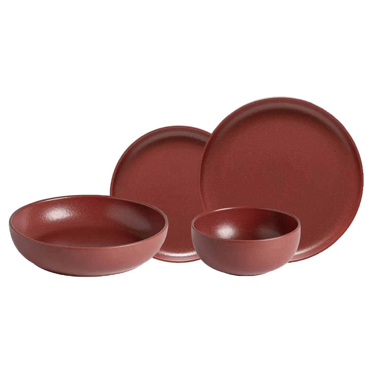 Pacifica 4 Piece Place Setting - Cayenne, Stoneware image