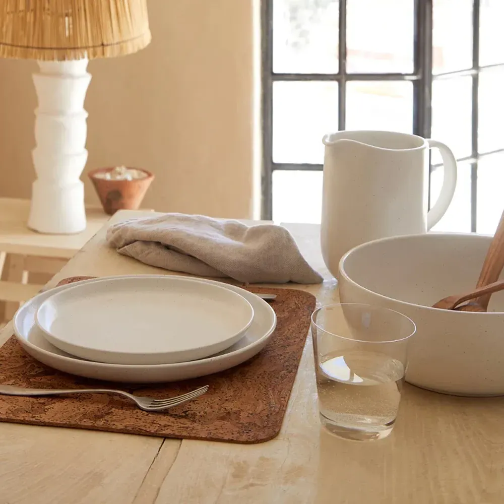 Pacifica 4 Piece Place Setting - Salt, Stoneware