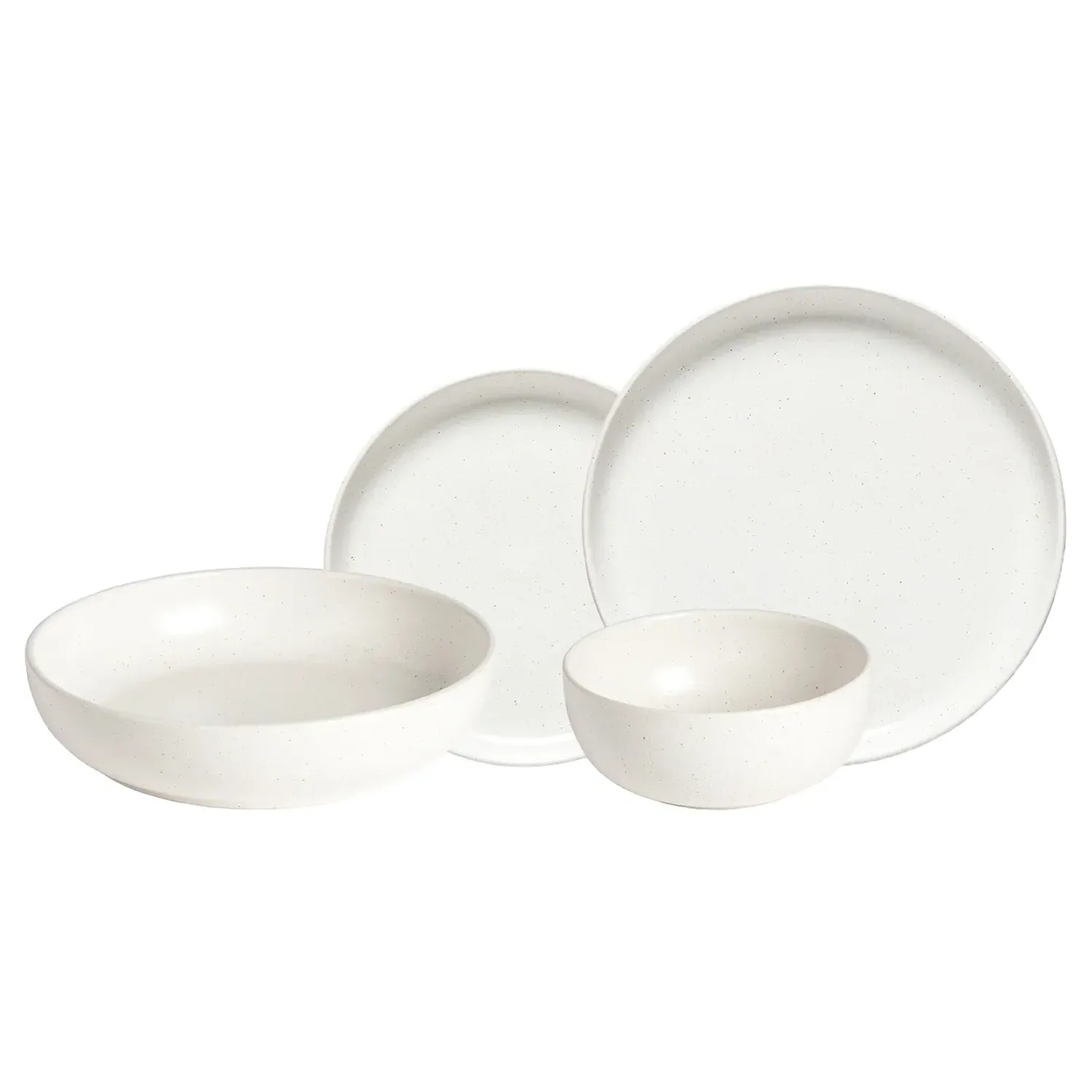 Pacifica 4 Piece Place Setting - Salt, Stoneware