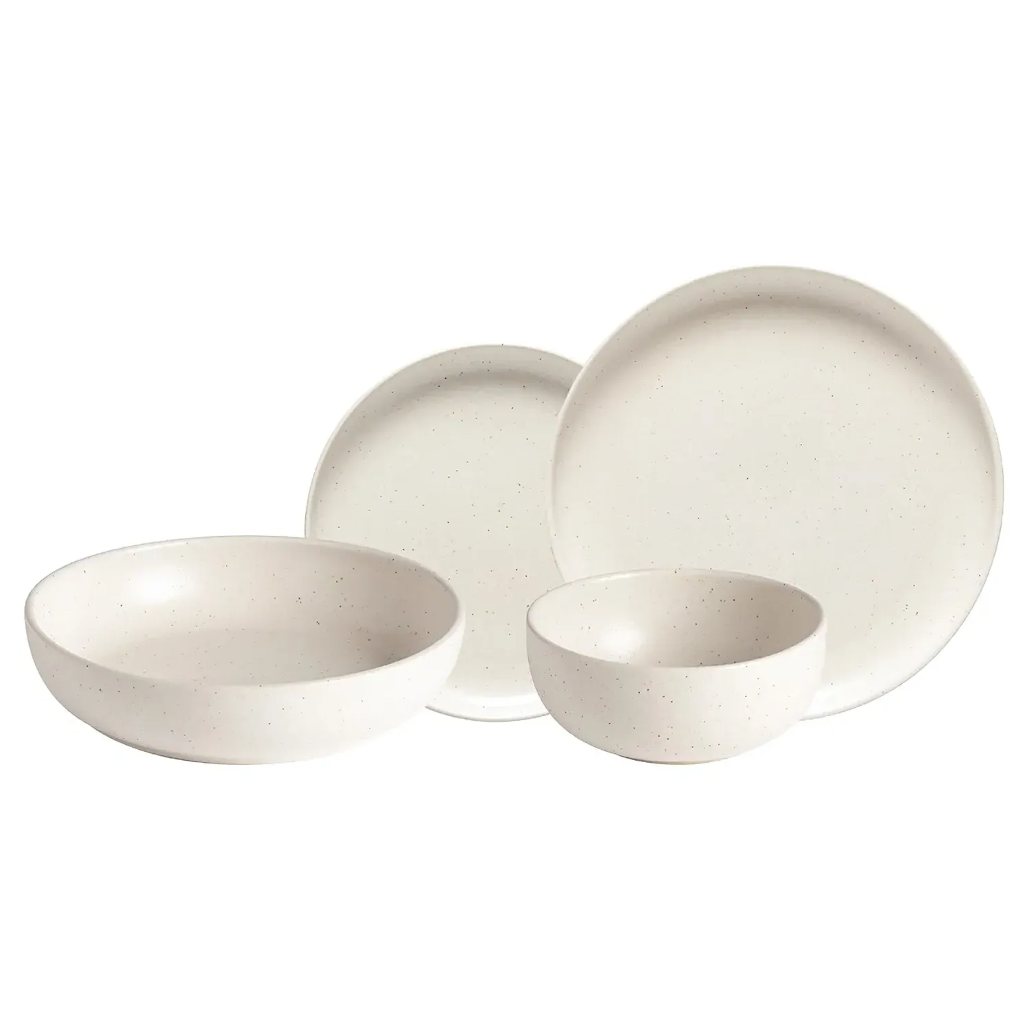 Pacifica 4 Piece Place Setting - Vanilla, Stoneware