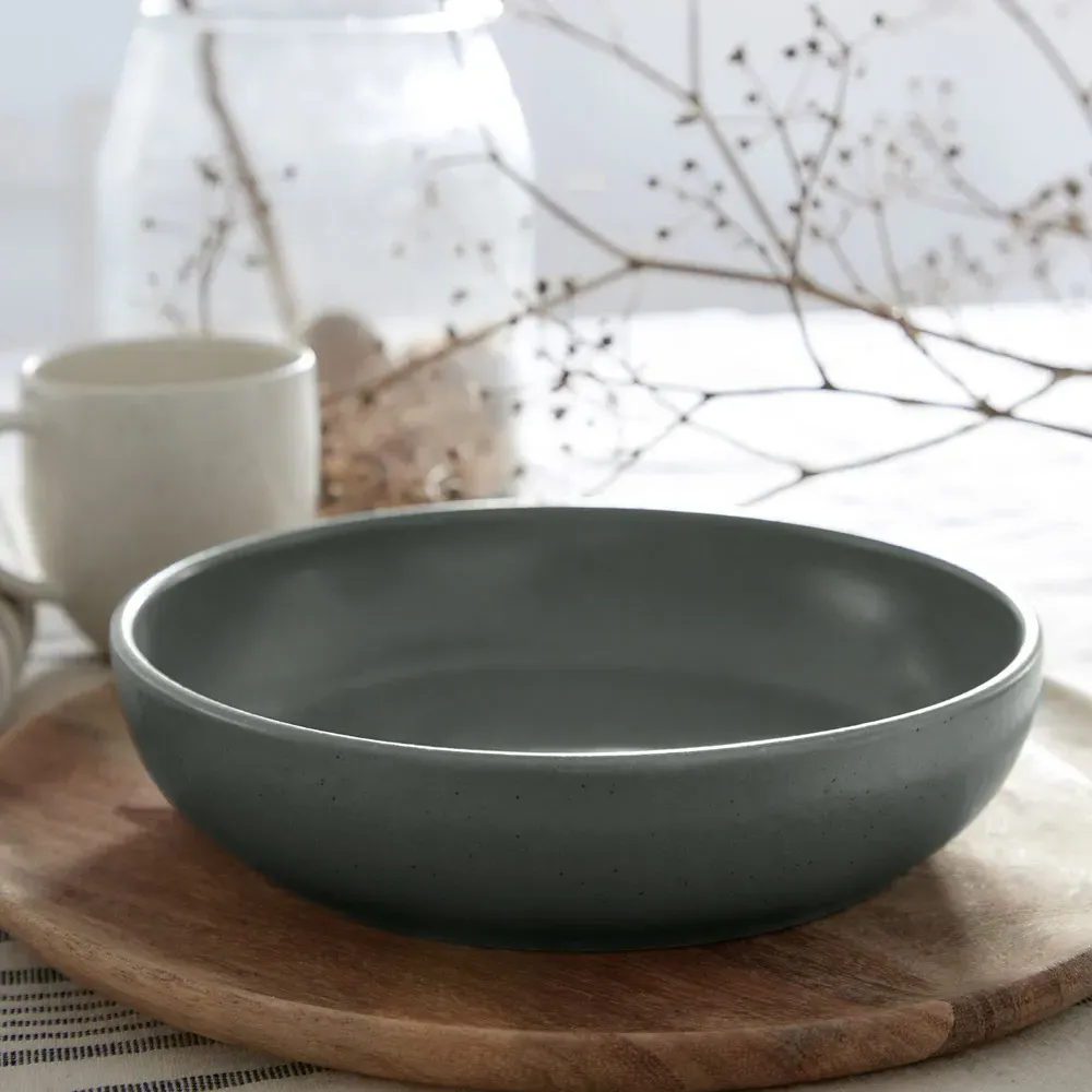 Pacifica Artichoke Stoneware Pasta Bowl - Artichoke