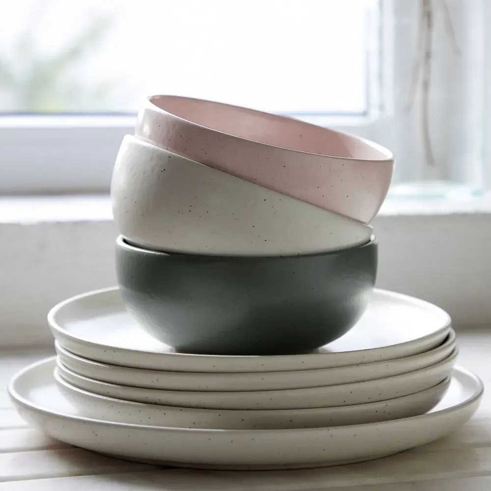 Pacifica Cereal Bowl - Vanilla, Stoneware