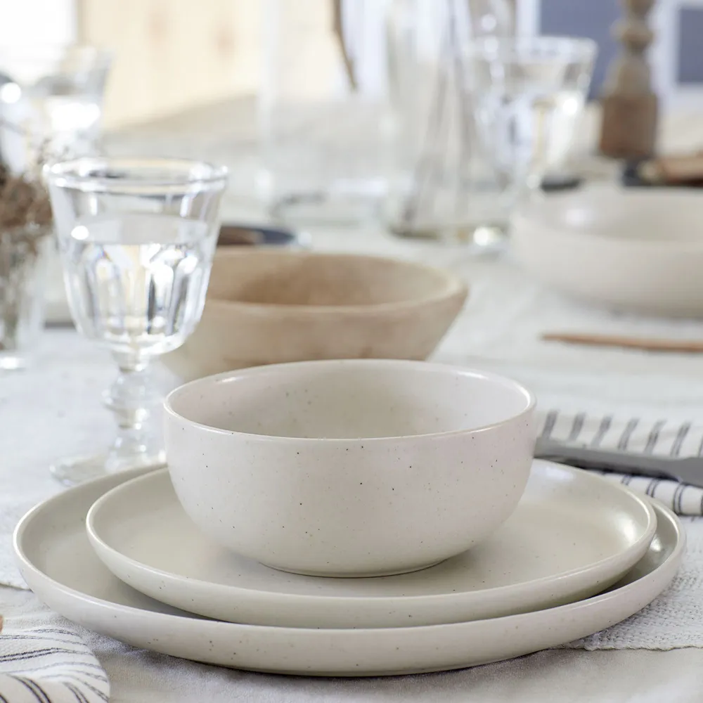 Pacifica Cereal Bowl - Vanilla, Stoneware