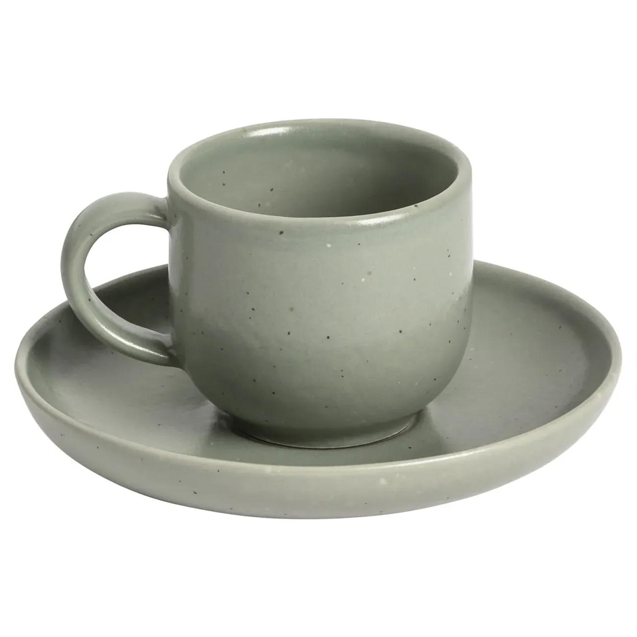 Pacifica Coffee Cup and Saucer - Artichoke, Stoneware image