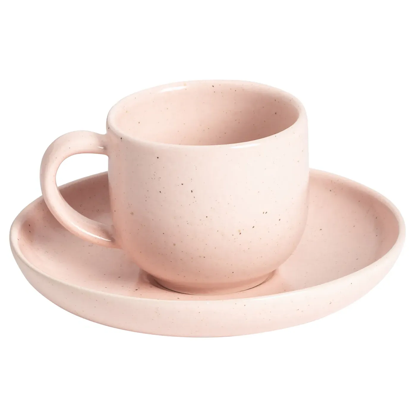 Pacifica Coffee Cup and Saucer - Marshmallow, Stoneware