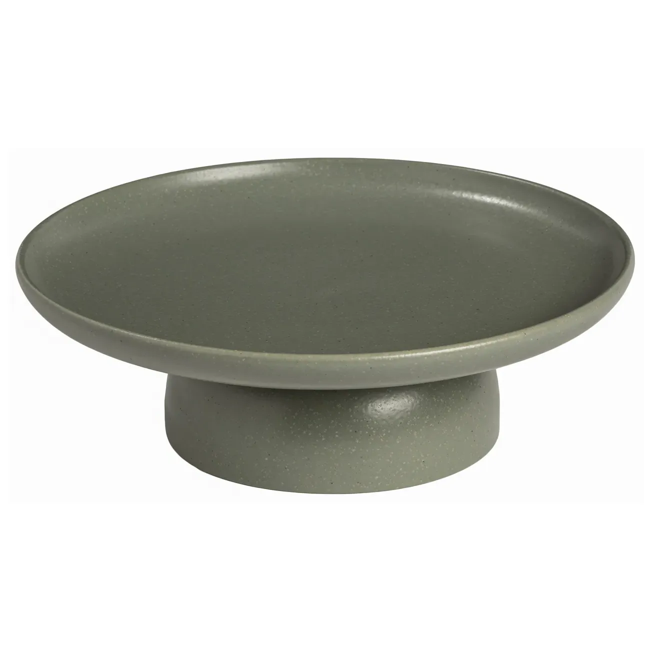 Pacifica Footed Cake Plate - Artichoke, Stoneware image