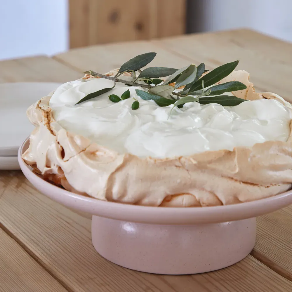 Pacifica Footed Cake Plate - Marshmallow, Stoneware