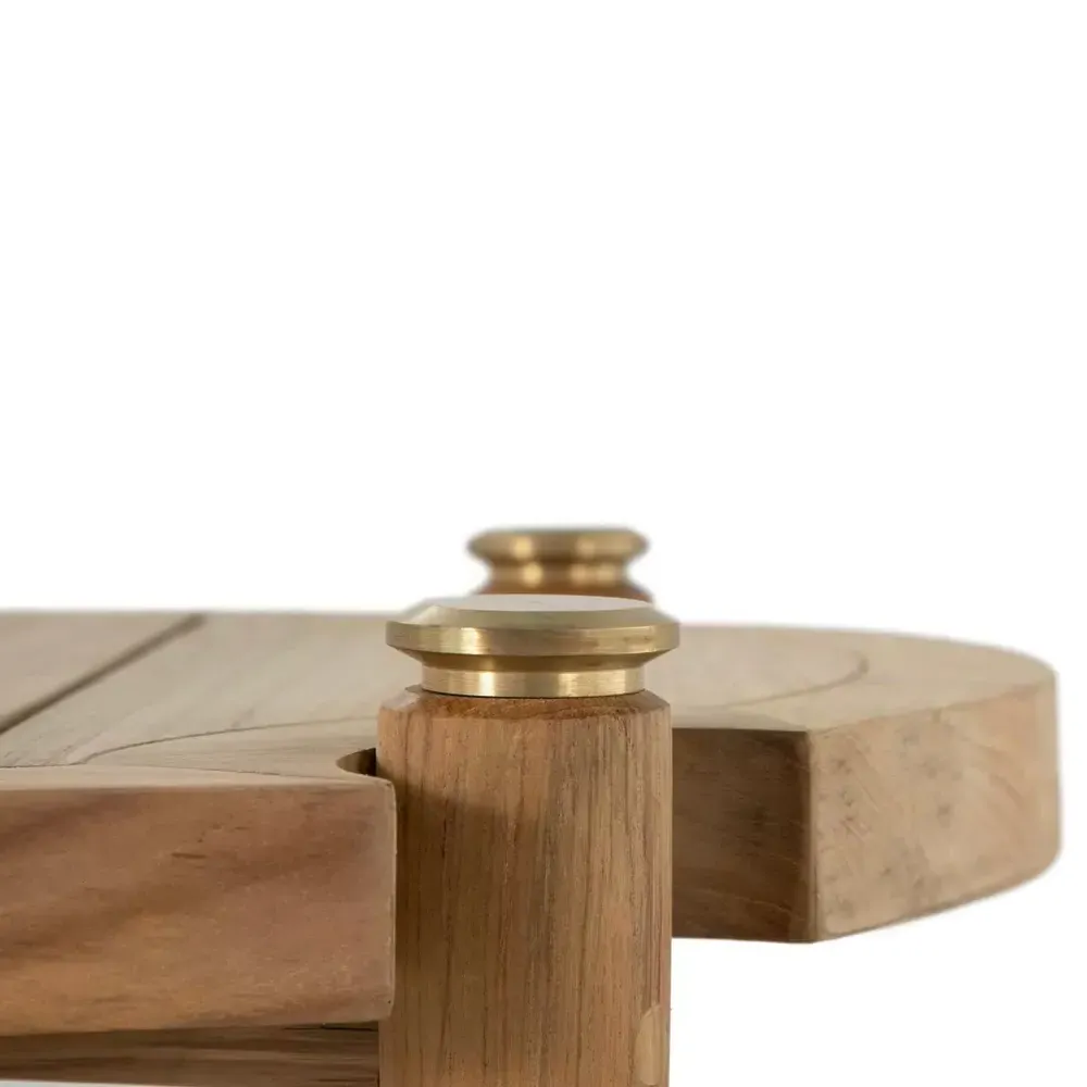 Pacifica Oval Outdoor Coffee Table - Brown, Teak