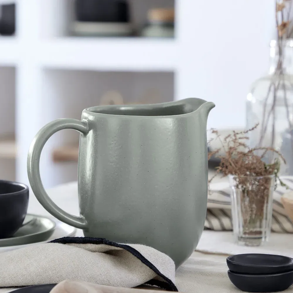 Pacifica Stoneware Pitcher - Artichoke