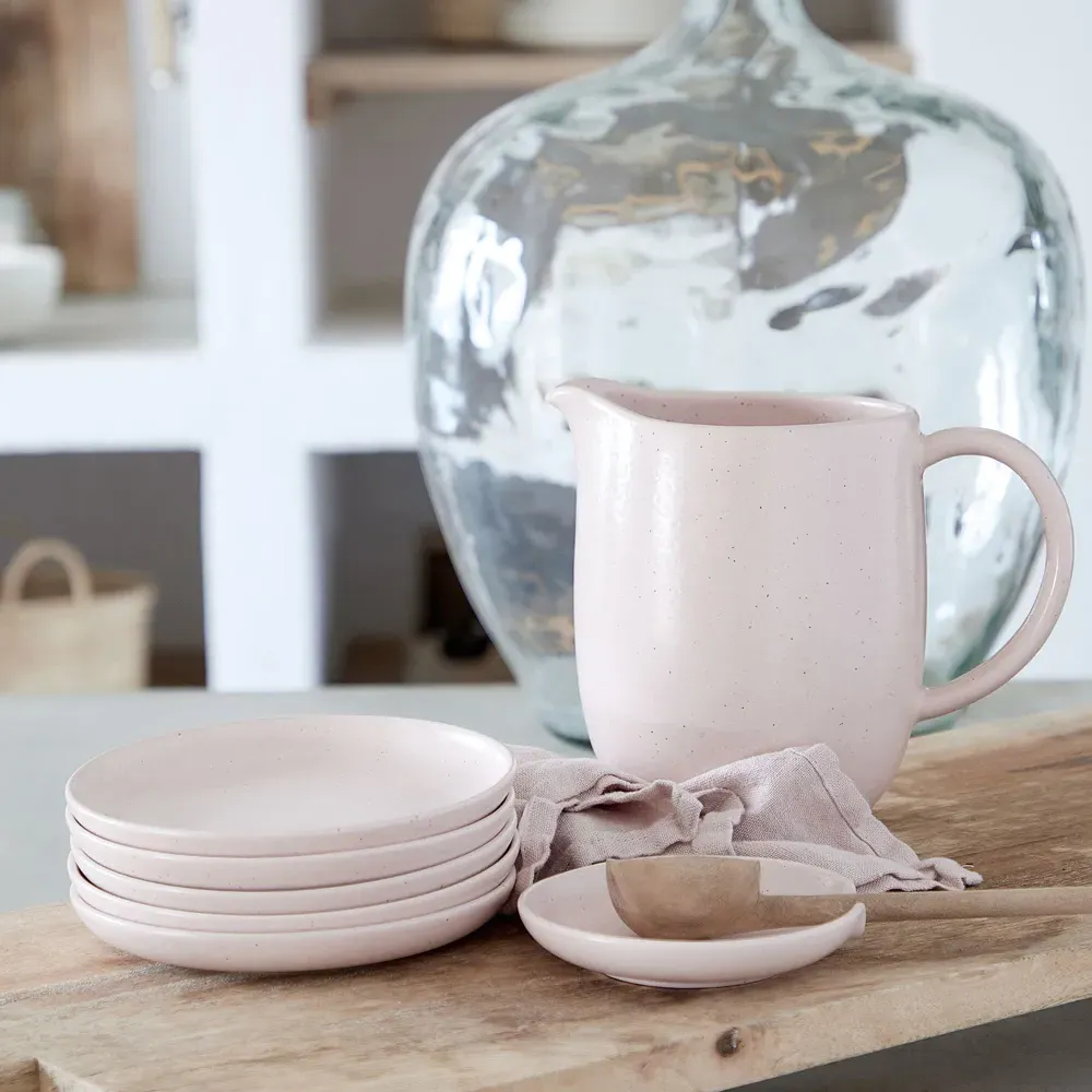 Pacifica Stoneware Pitcher - Marshmallow