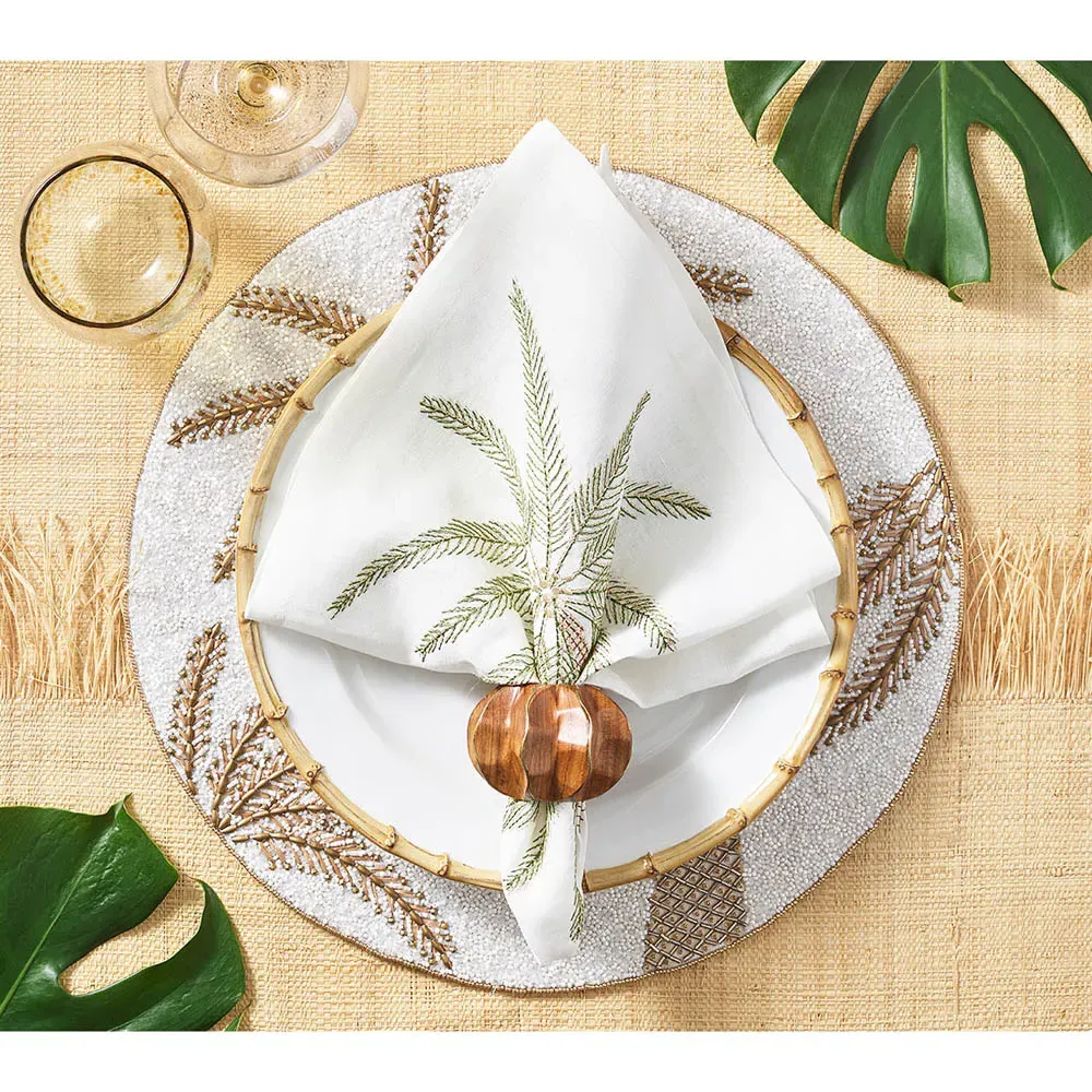 Palm Coast Linen Napkin Set of 4 - Natural