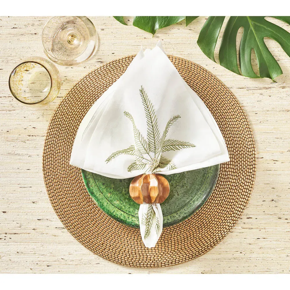 Palm Coast Linen Napkin Set of 4 - Natural