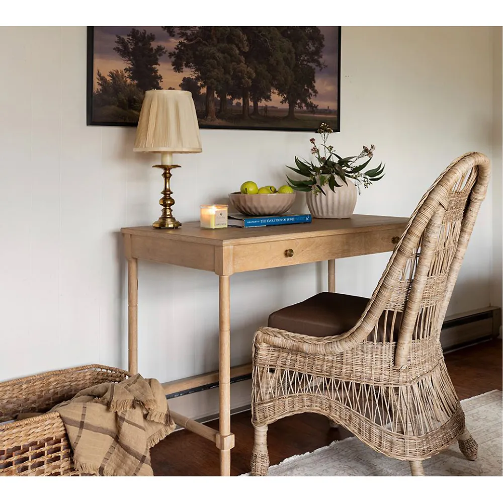 Palm Dining Side Chair - Brown, Rattan