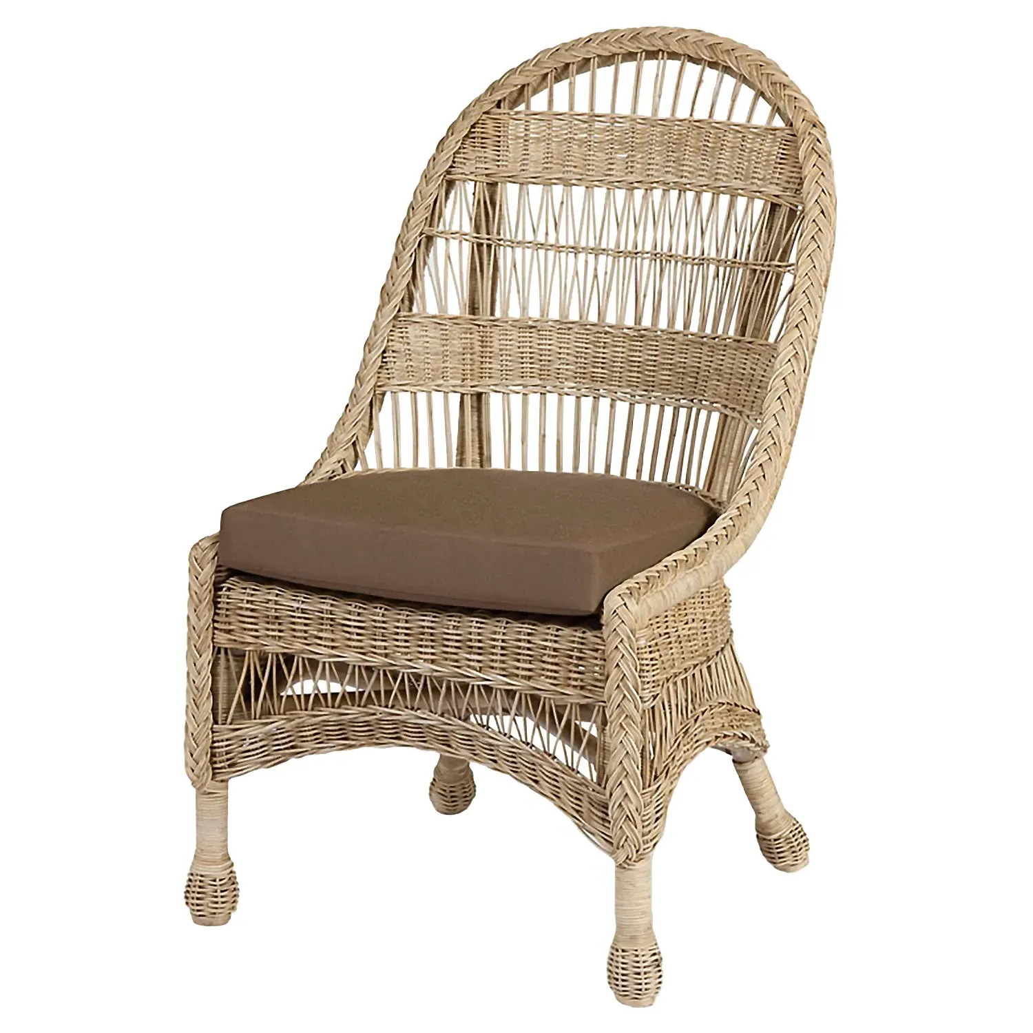 Palm Dining Side Chair - Brown, Rattan image